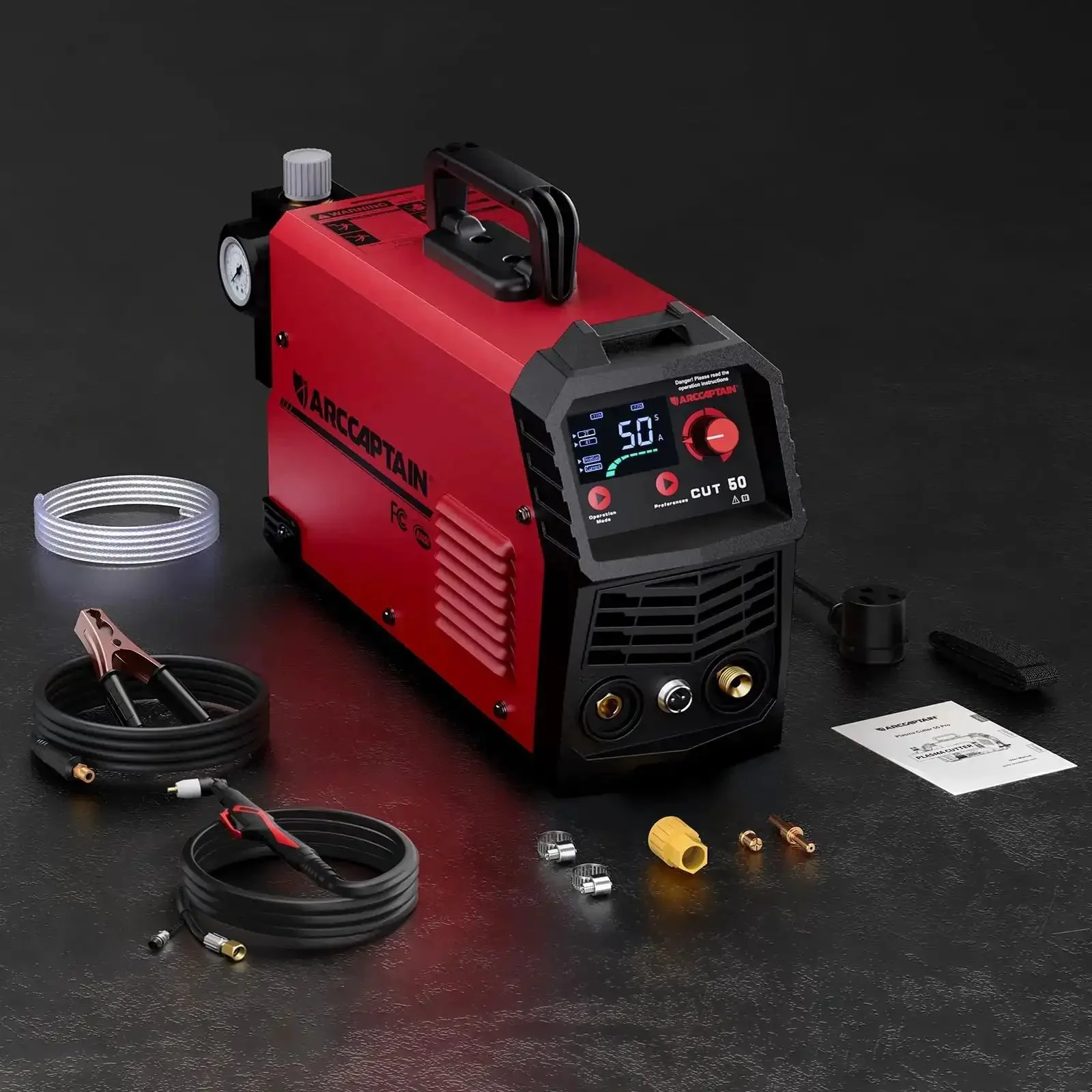 Dual Voltage Plasma Cutter 50 Amp With Large LED Display 110 220V IGBT Inverter For DIY Home Workshop Pro Grade 1/2 Inch Clean Cuts On Steel Aluminum Copper Post Flow 2T 4T Beginner Friendly - Image 2
