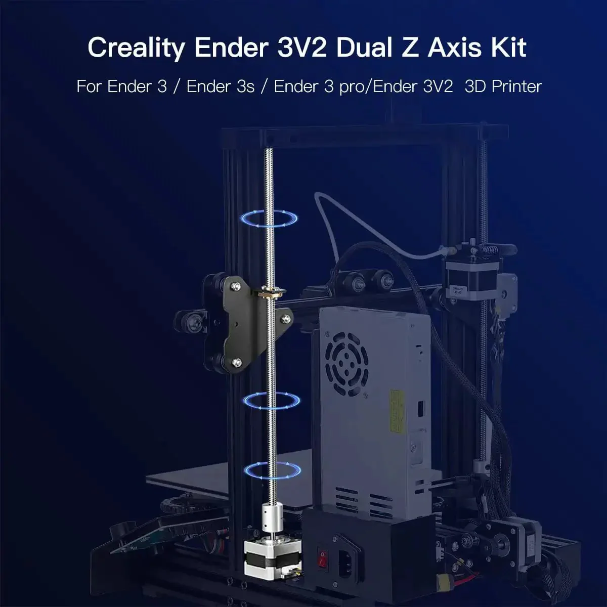 Dual Z Axis Upgrade Kit For Ender 3 Pro V2 With Lead Screw Stepper Motor And Metal Power Supply Holder To Boost Precision Quiet Operation High Speed And Smooth Performance For Ender 3 Series - Image 4