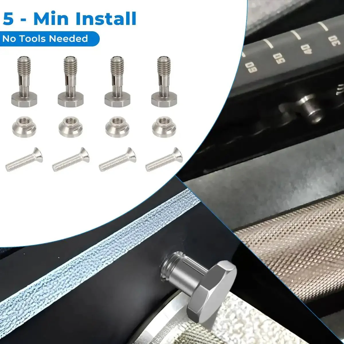 Dumbbell Upgrade Kit With Enhanced Spring Pins And Weight Adjustment Sliders For Fast Series Dumbbells, Low Profile Pins That Sit Flush And Stop Knuckle Banging, Stainless Steel, Rust Proof, 5 Minute No Tool Install - Image 5