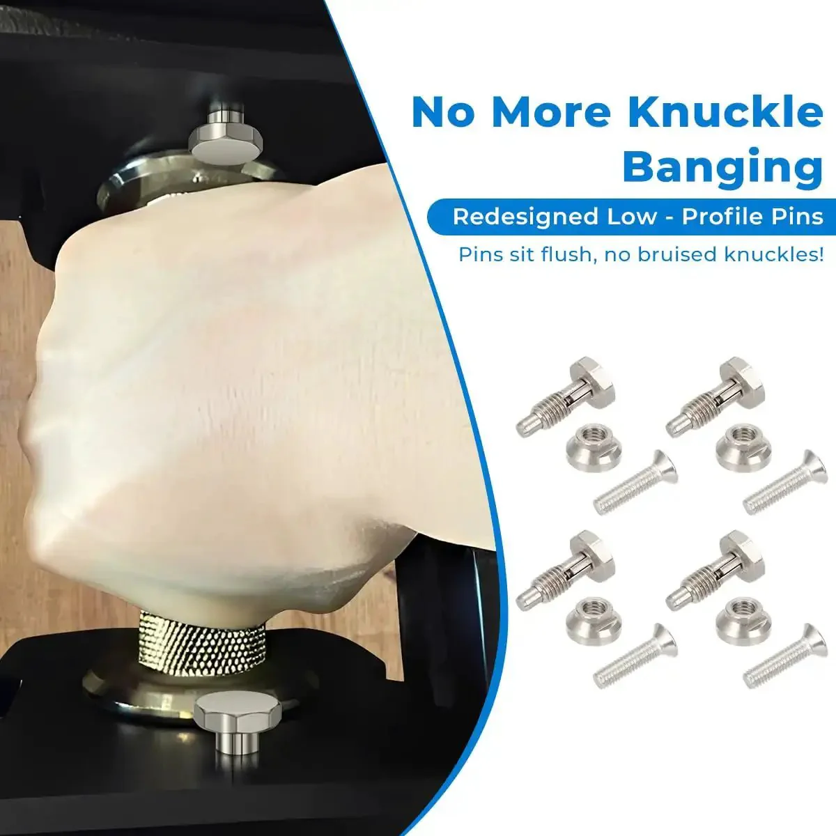 Dumbbell Upgrade Kit With Enhanced Spring Pins And Weight Adjustment Sliders For Fast Series Dumbbells, Low Profile Pins That Sit Flush And Stop Knuckle Banging, Stainless Steel, Rust Proof, 5 Minute No Tool Install - Image 7