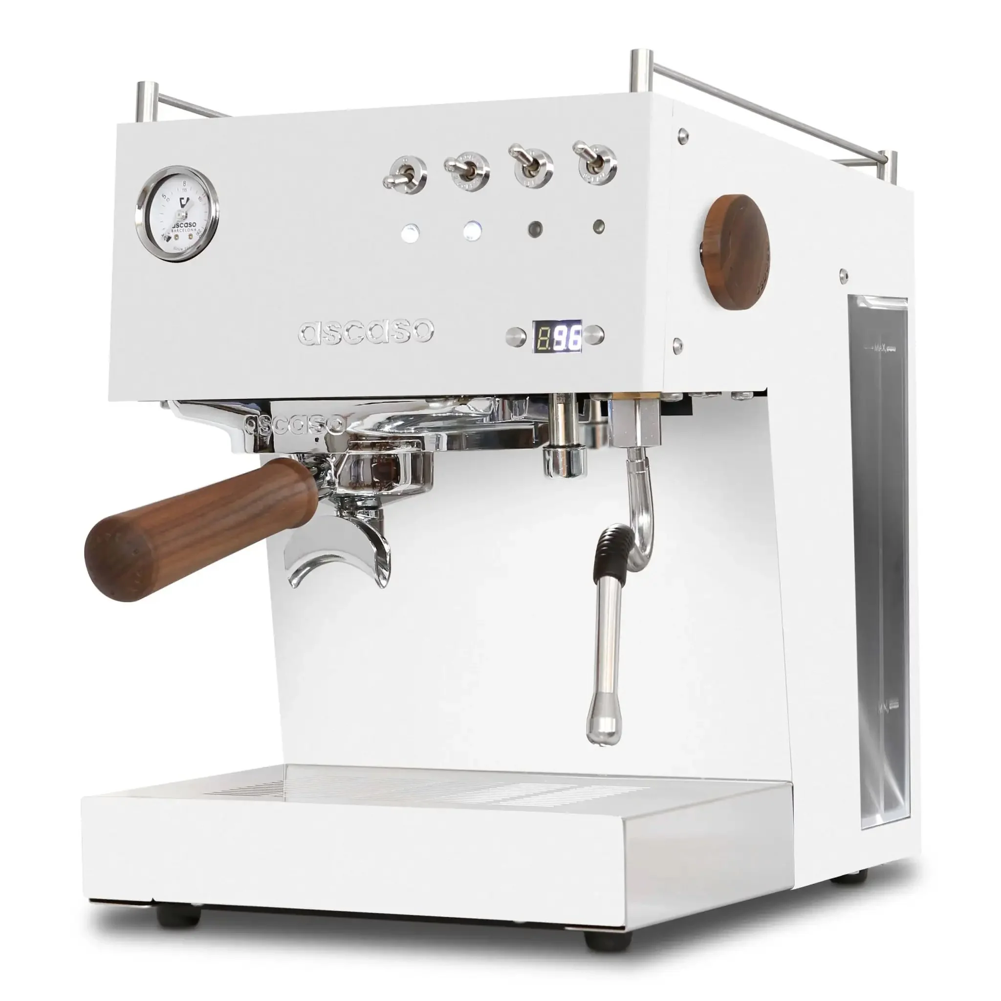 Duo Espresso Machine With PID Temperature Control And Programmable Volumetric Settings For Preinfusion Single And Double Shots Dual Thermoblock System 120V White Finish For Pro Grade Barista Quality At Home - Image 4