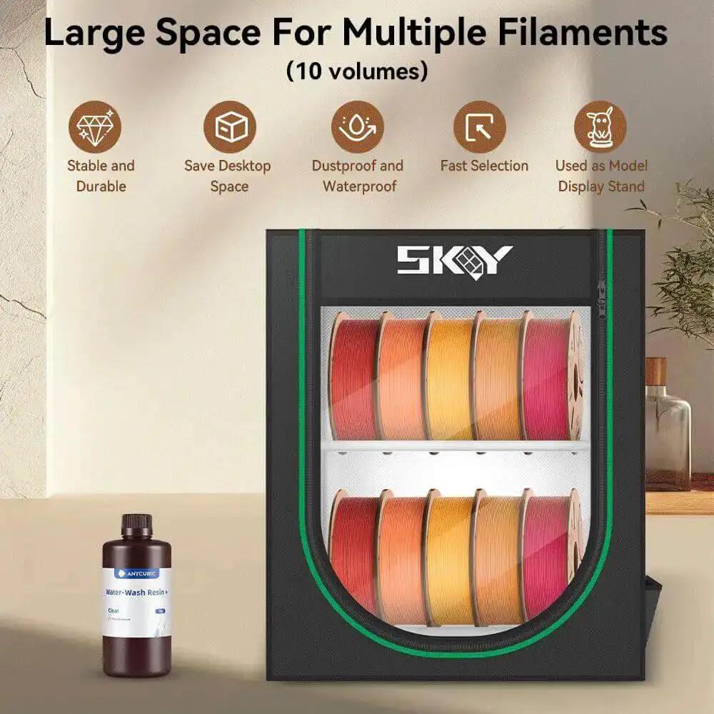 Durable Filament Storage Box And Rack For 3D Printing Filaments Dustproof And Waterproof Enclosure Lets You Stash 10 Rolls With Ease Keeps Spools Neat Tidy And Ready To Print - Image 8