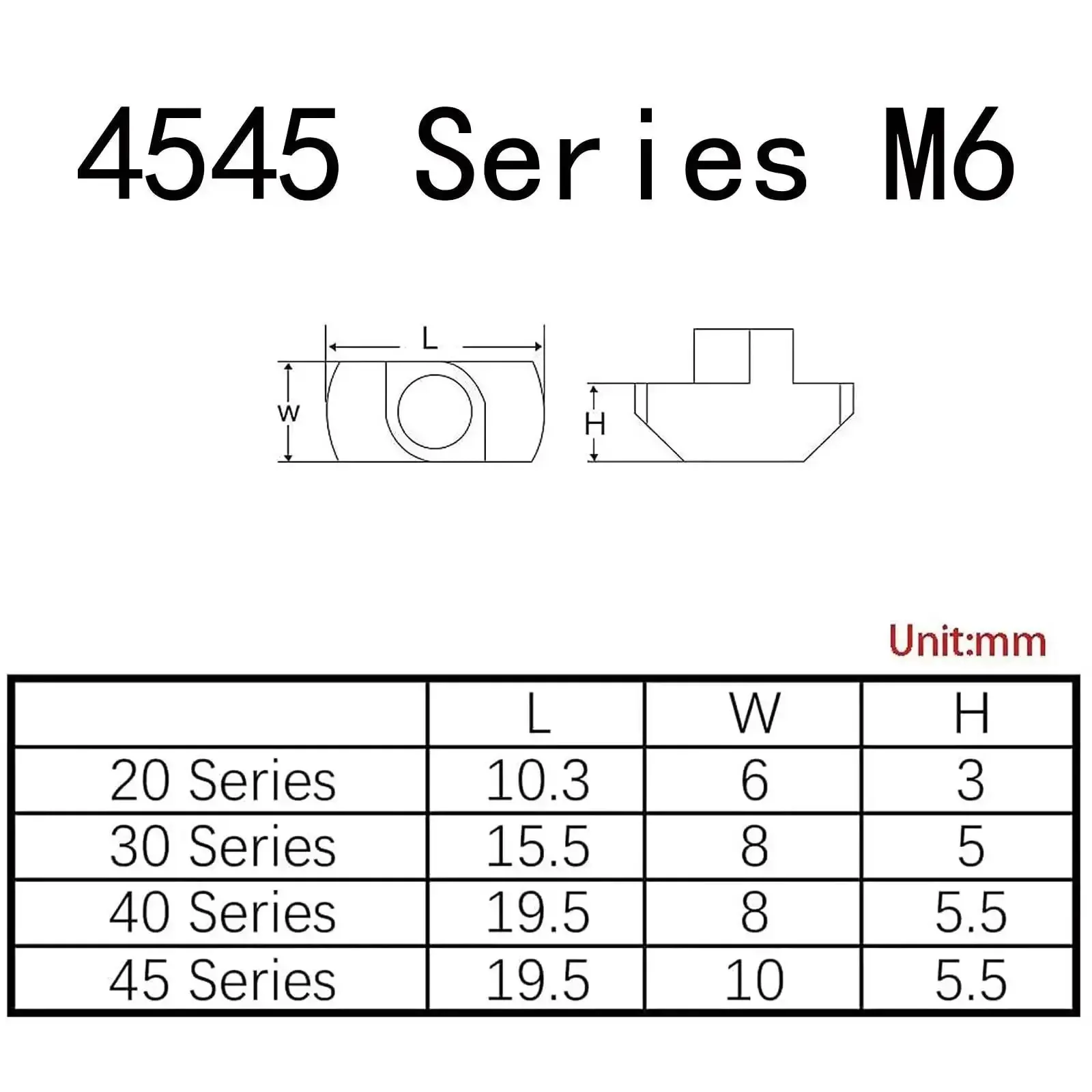 Durable Heavy Duty 50 Pack M6 T Nuts Hammer Head T Slot Nuts Drop In Nickel Plated Carbon Steel For European Aluminum Profiles 10mm Slot 4545 Series Pro Grade Assortment Kit - Image 9