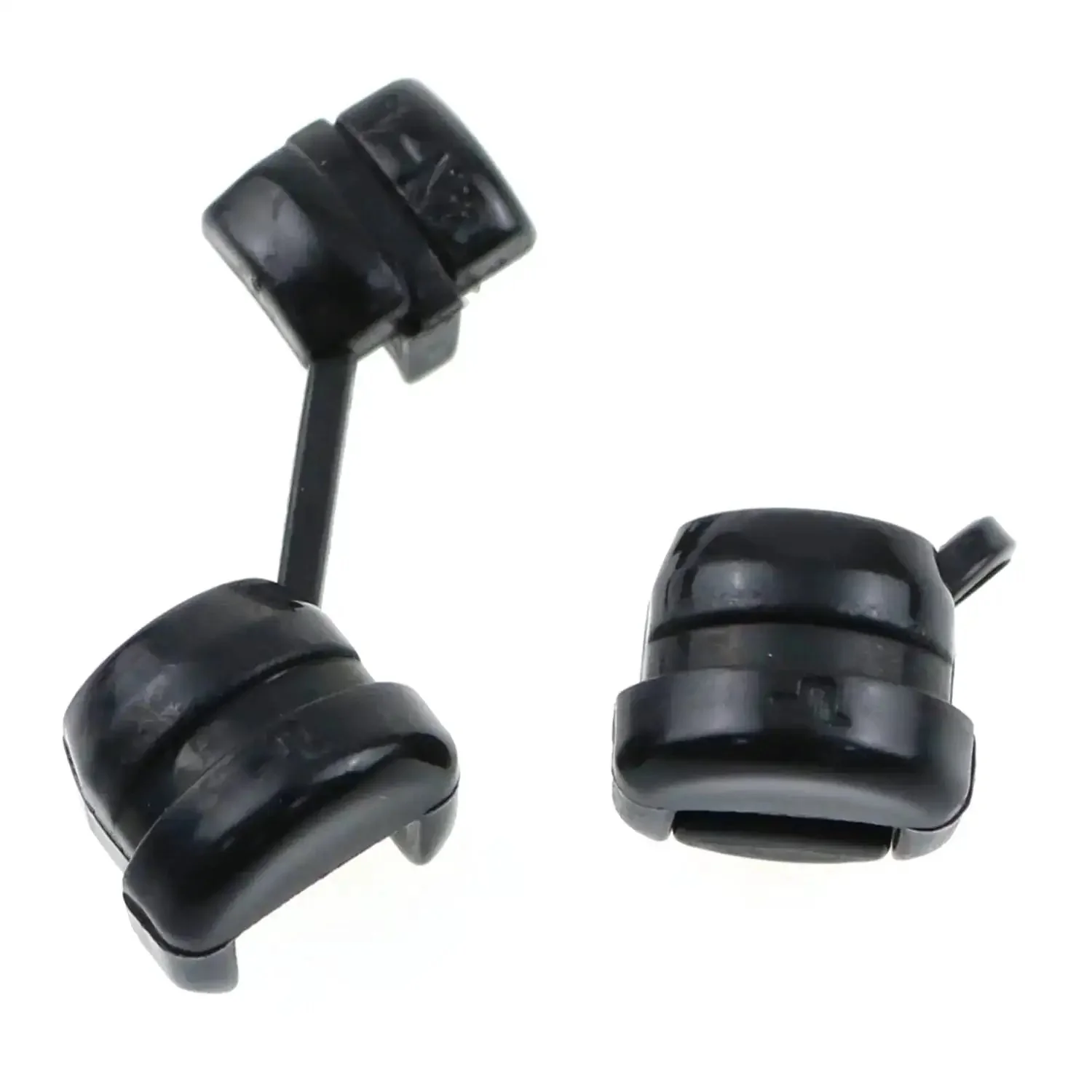 Durable Nylon Strain Relief Kit For Cables And Wires 12 Pieces Black Grommet Bushings 6N-4 Round 7.6mm And 4N-4 Flat 3.8x7.6mm UL94V-2 Rated Easy DIY Cable Protection And Wire Management - Image 3