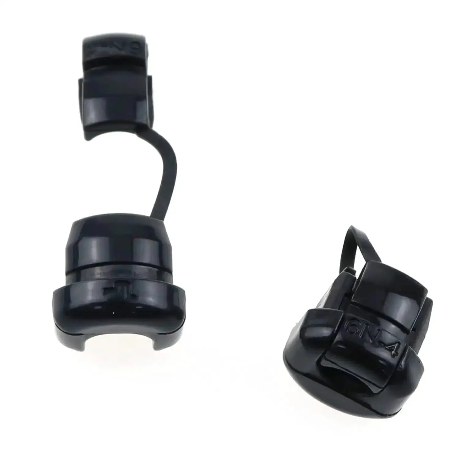 Durable Nylon Strain Relief Kit For Cables And Wires 12 Pieces Black Grommet Bushings 6N-4 Round 7.6mm And 4N-4 Flat 3.8x7.6mm UL94V-2 Rated Easy DIY Cable Protection And Wire Management - Image 4