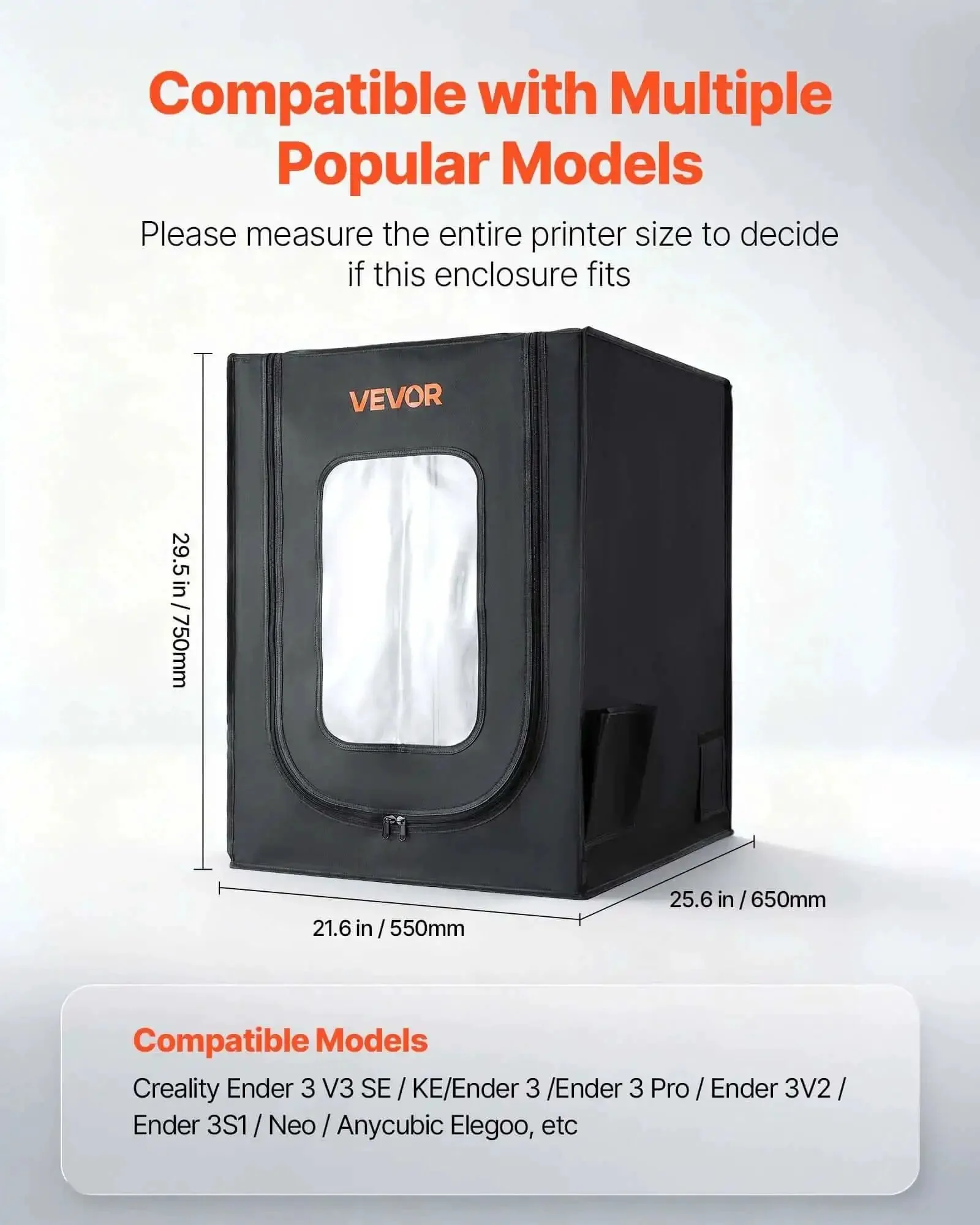 Dustproof Waterproof 3D Printer Enclosure With Oxford Cloth Tent Constant Temperature Protective Case And LED Lighting Keeps Prints Precise And Reduces Warping Compatible With Creality ELEGOO Anycubic And More - Image 8