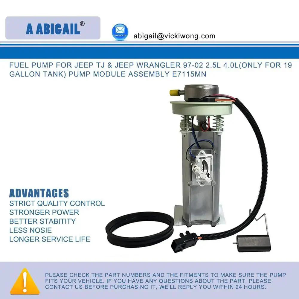 E7115MN Replacement Fuel Pump Assembly For Jeep TJ And Wrangler 1997 To 2002 2.5L And 4.0L Engines For 19 Gallon Tank Drop In High Quality ABIGAIL Unit Interchange 402P7115MN 4897755AB 5012952AD SP7115M - Image 6