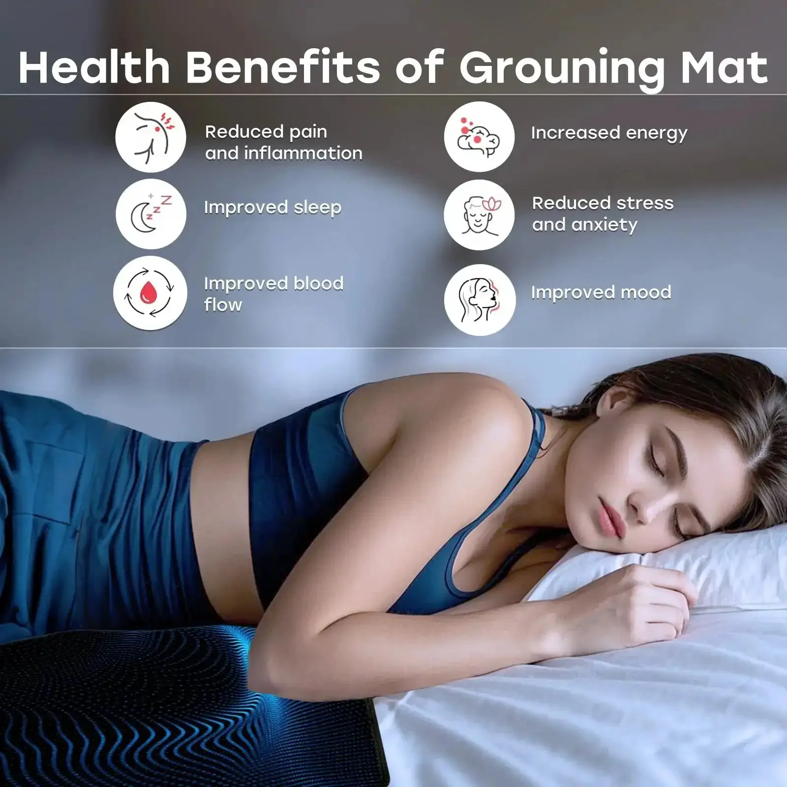 Easy At Home Indoor Grounding Kit With Two Mats, Test Pen, And Two 15 Foot Cords For Full Body Balance, Sleep Support, And Everyday Wellness Without The Hassle - Image 6