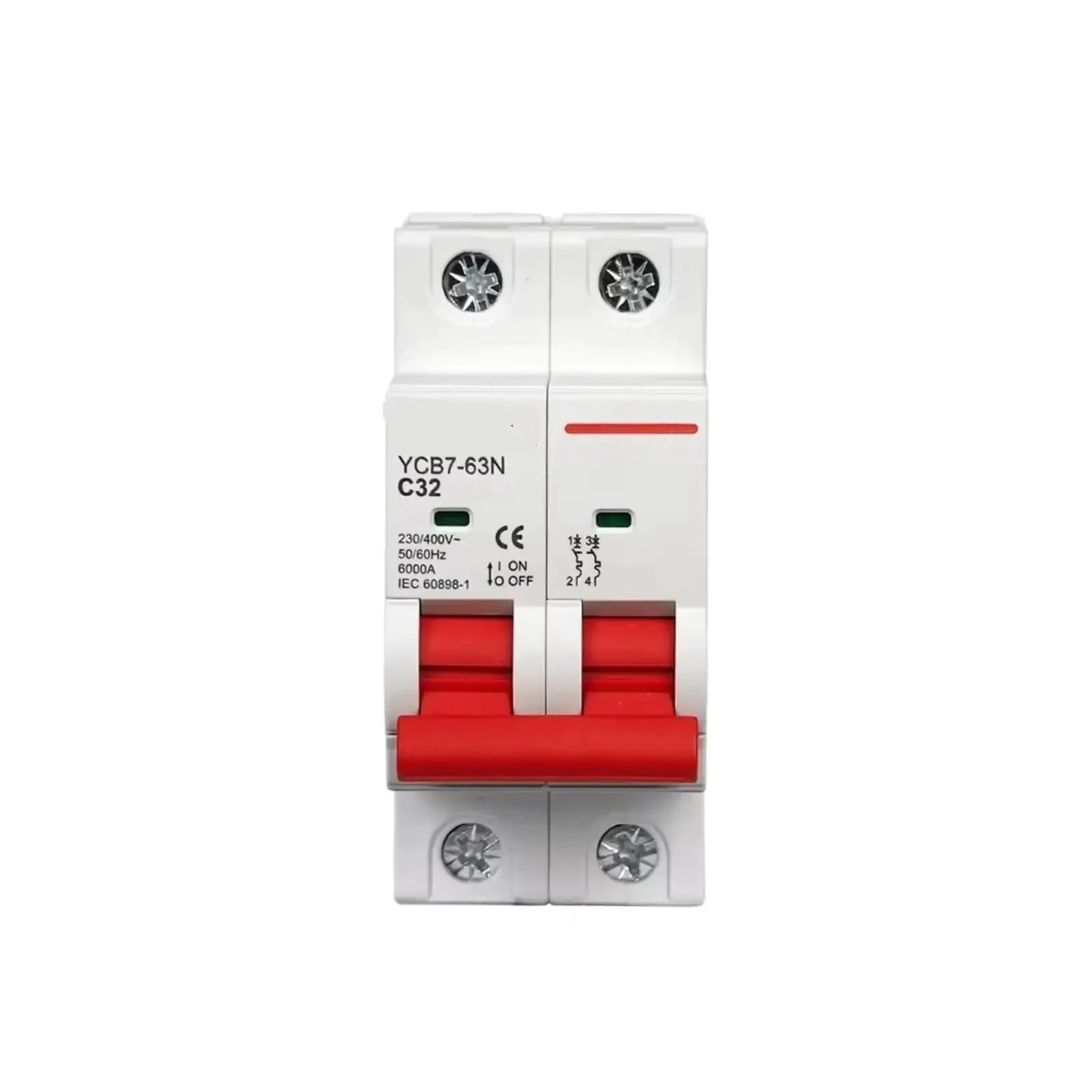 Easy Install C Curve 230/400V AC Miniature Circuit Breaker For DIN Rail Mounting, 1P To 4P, 6A To 63A, 50/60Hz, Provides Overload And Short Circuit Protection For Home Distribution Panels And Control Boxes - Image 5