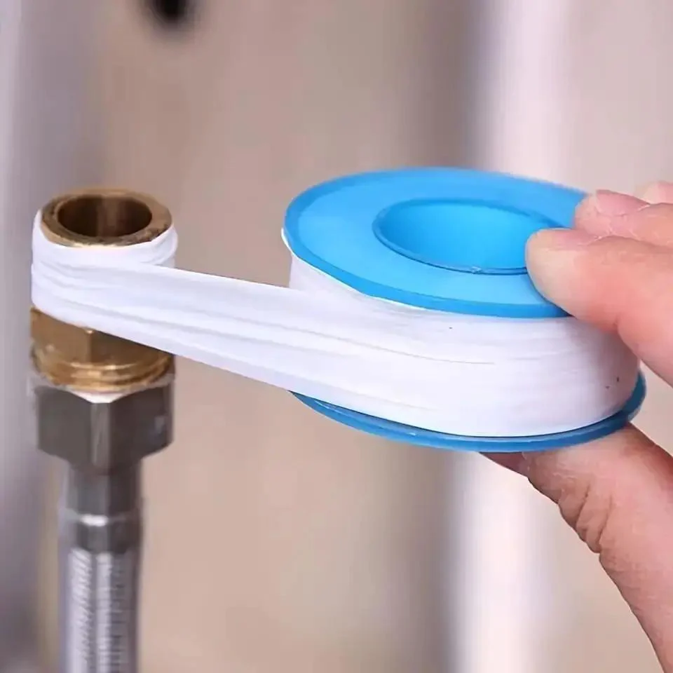 Easy Install PTFE Thread Sealing Tape For Shower Heads And Plumbing Fittings, Flexible White Sealant Tape For Leakproof Threads, Smooth Wrap, Indoor Outdoor Use, Compatible With Common Pipe Threads, DIY Friendly Home Repair Must Have