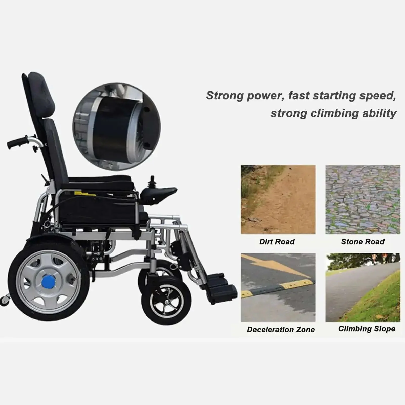 Easy To Use Electric Wheelchair Joystick Controller With Brake Function DC24V 45A Brushed Motor Separate Type For Super Smooth Acceleration And Safe Stopping High Sensitivity Handheld Controller For Electric Wheelchairs - Image 5