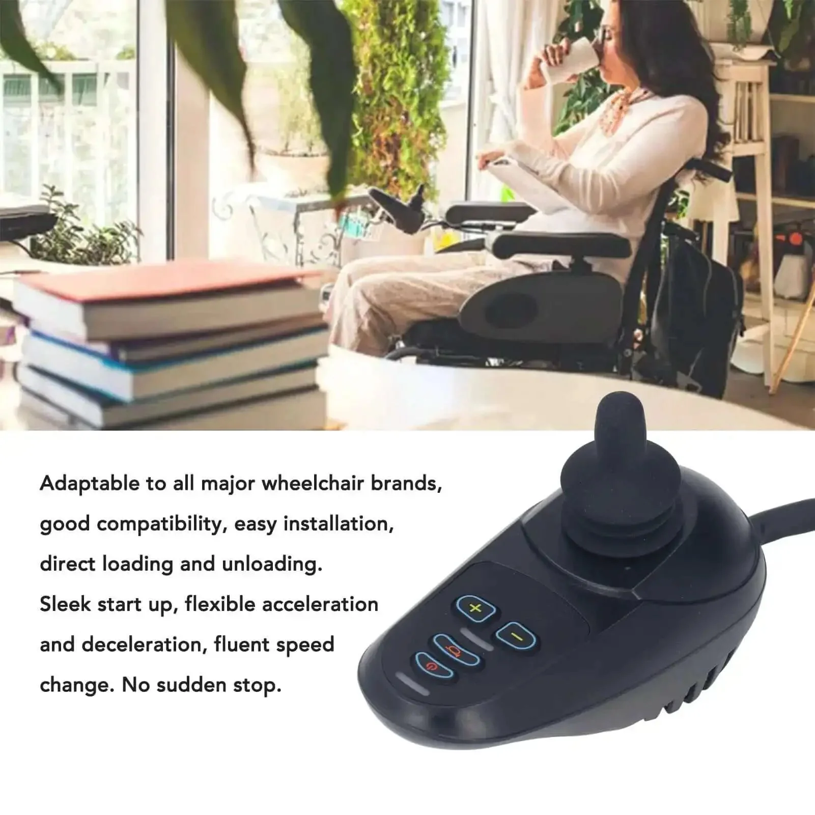 Easy To Use Electric Wheelchair Joystick Controller With Brake Function DC24V 45A Brushed Motor Separate Type For Super Smooth Acceleration And Safe Stopping High Sensitivity Handheld Controller For Electric Wheelchairs - Image 9