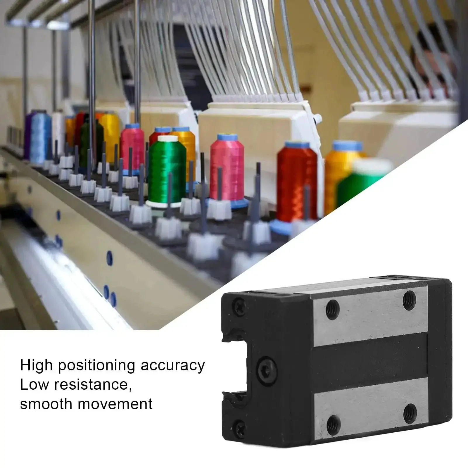 EGH15CA Linear Rail Slider Block With Bearing Steel Carriage For CNC Machine Tools Smooth Quiet Motion High Load Capacity Built To Last Sliding Guide For Milling Routing And Precision Machining - Image 8