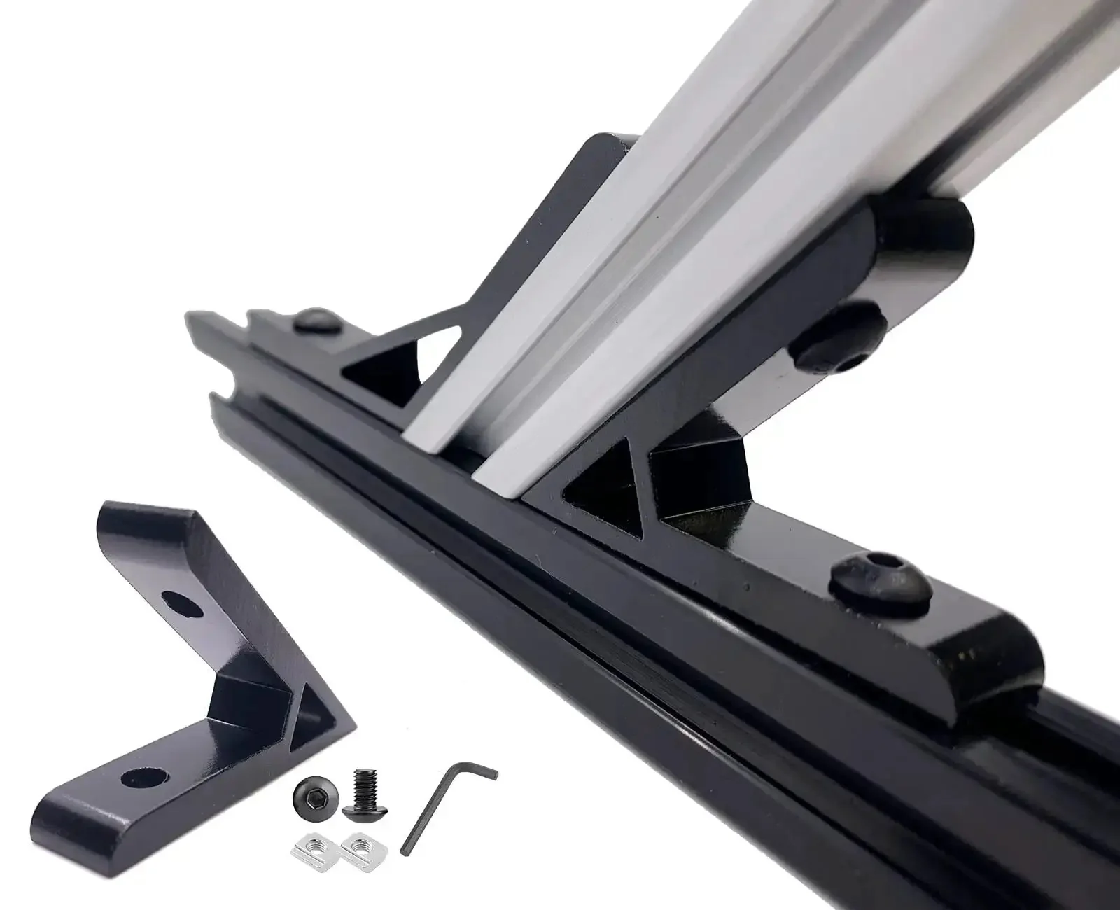 Eight Corner Bracket Set for 20 Series Aluminum Extrusion, Includes 45 Degree And 135 Degree Angles With Mounting Screws, T Nuts, And Hex Wrench, Perfect for DIY Builds, Rigs, and Enclosures - Image 5