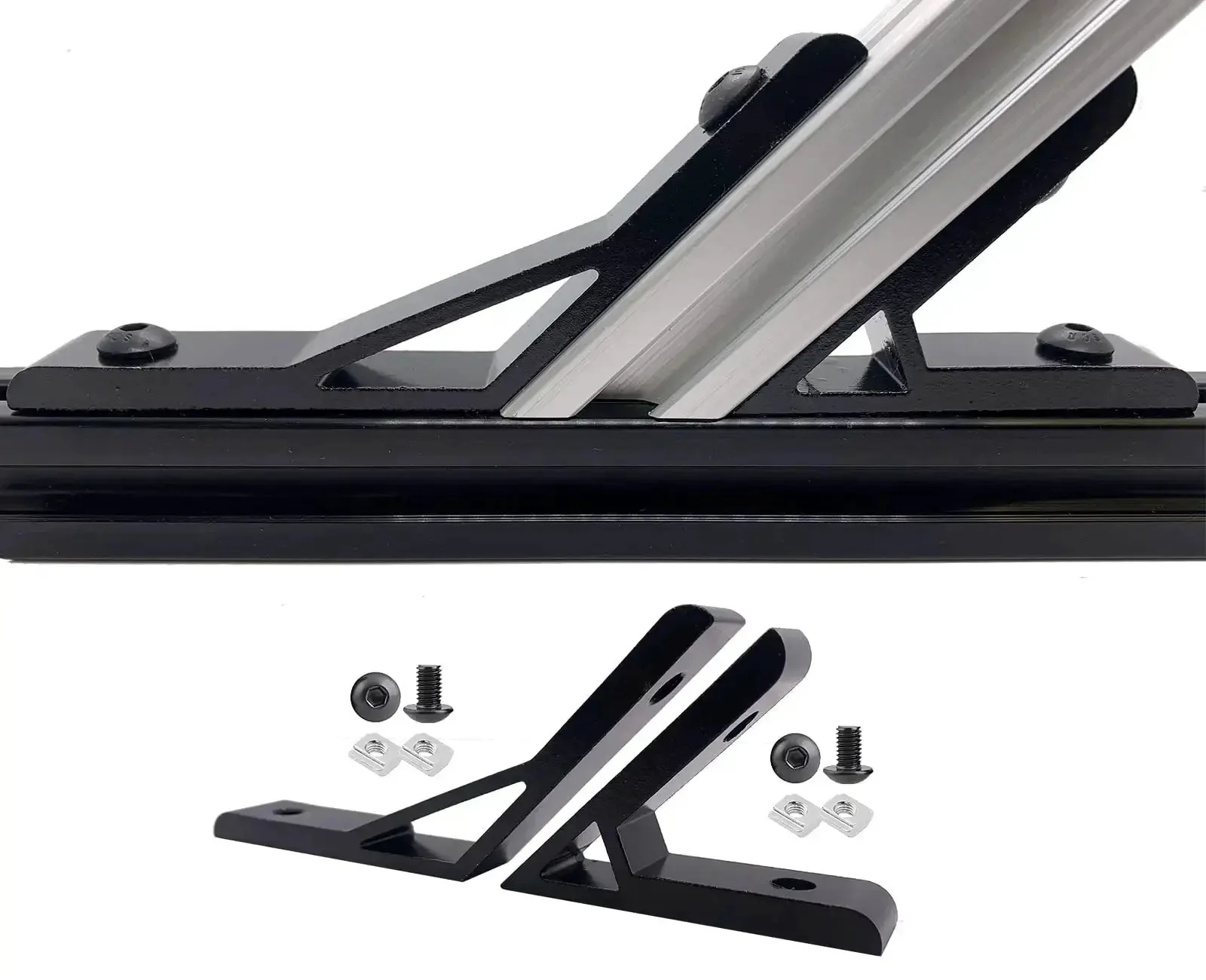 Eight Corner Bracket Set for 20 Series Aluminum Extrusion, Includes 45 Degree And 135 Degree Angles With Mounting Screws, T Nuts, And Hex Wrench, Perfect for DIY Builds, Rigs, and Enclosures - Image 7
