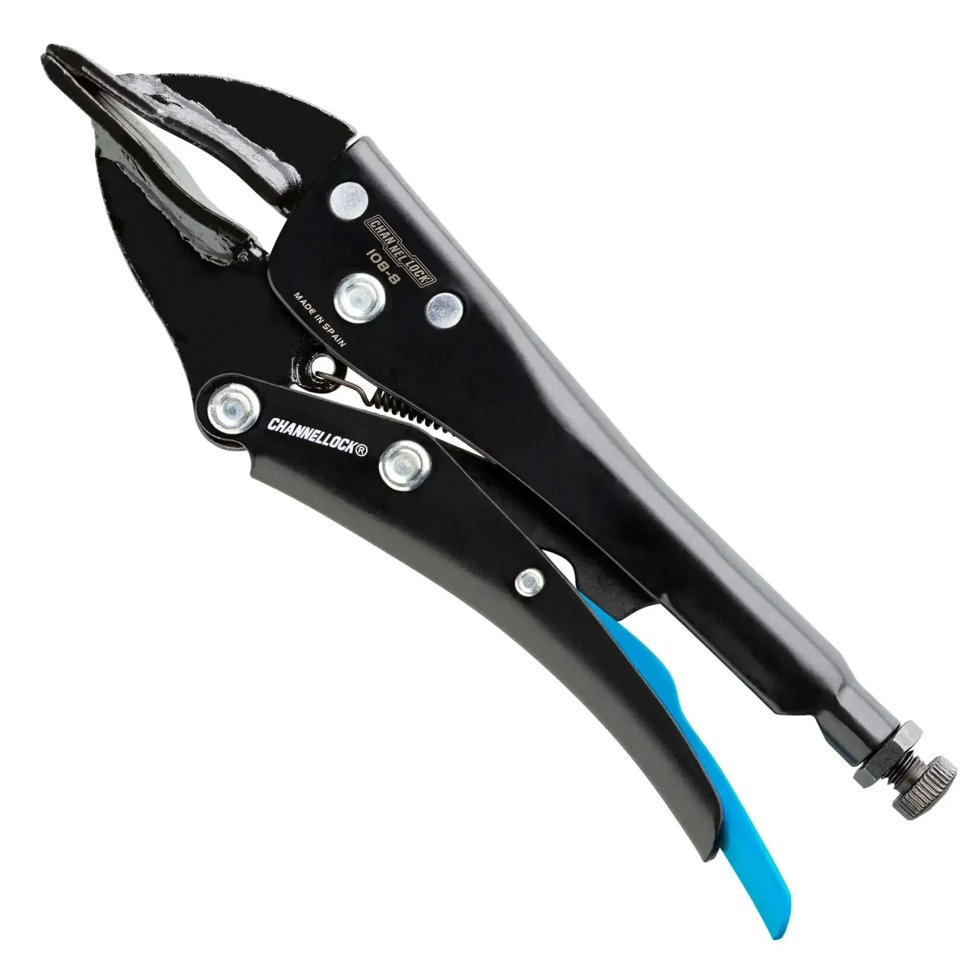 Eight Inch Sheet Metal Locking Pliers Model 108 8 With Flat Jaw For Bending Crimping And Clamping Go To Tool Built From Forged Carbon Steel Jaws Duckbill Pliers For Precise Metal Work In Tight Spaces And Fine Adjustments