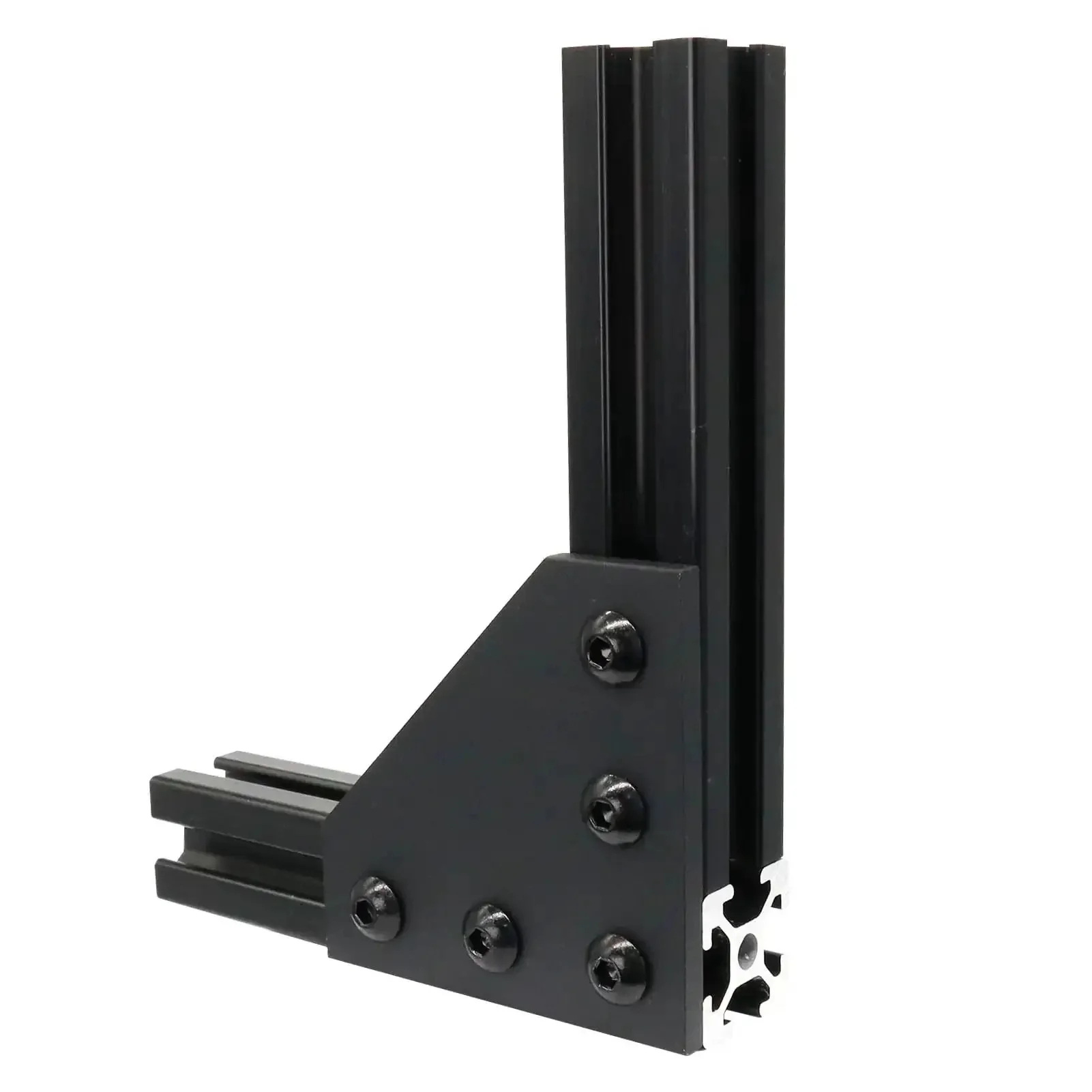 Eight Pack 10 Series Aluminum Extrusion Corner Brackets 90 Degree Right Angle L Connectors With T Slot Nuts And Bolts For 1 Inch By 1 Inch 1010 Aluminum Profiles Built For Quick DIY Builds - Image 3