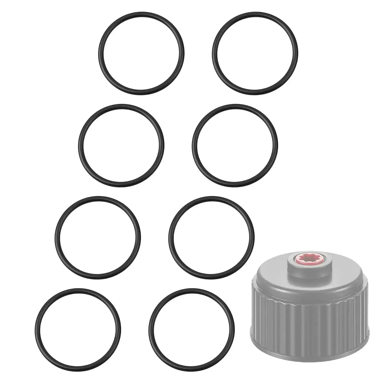 Eight Pack 3043B O Ring Kit For Fuel Jug Caps With Leak Proof Seal Compatible With 3042 Utility Jug Caps Durable Replacement O Rings For Quick Repairs And Reliable Long Lasting Sealing On Racing Fuel Jugs