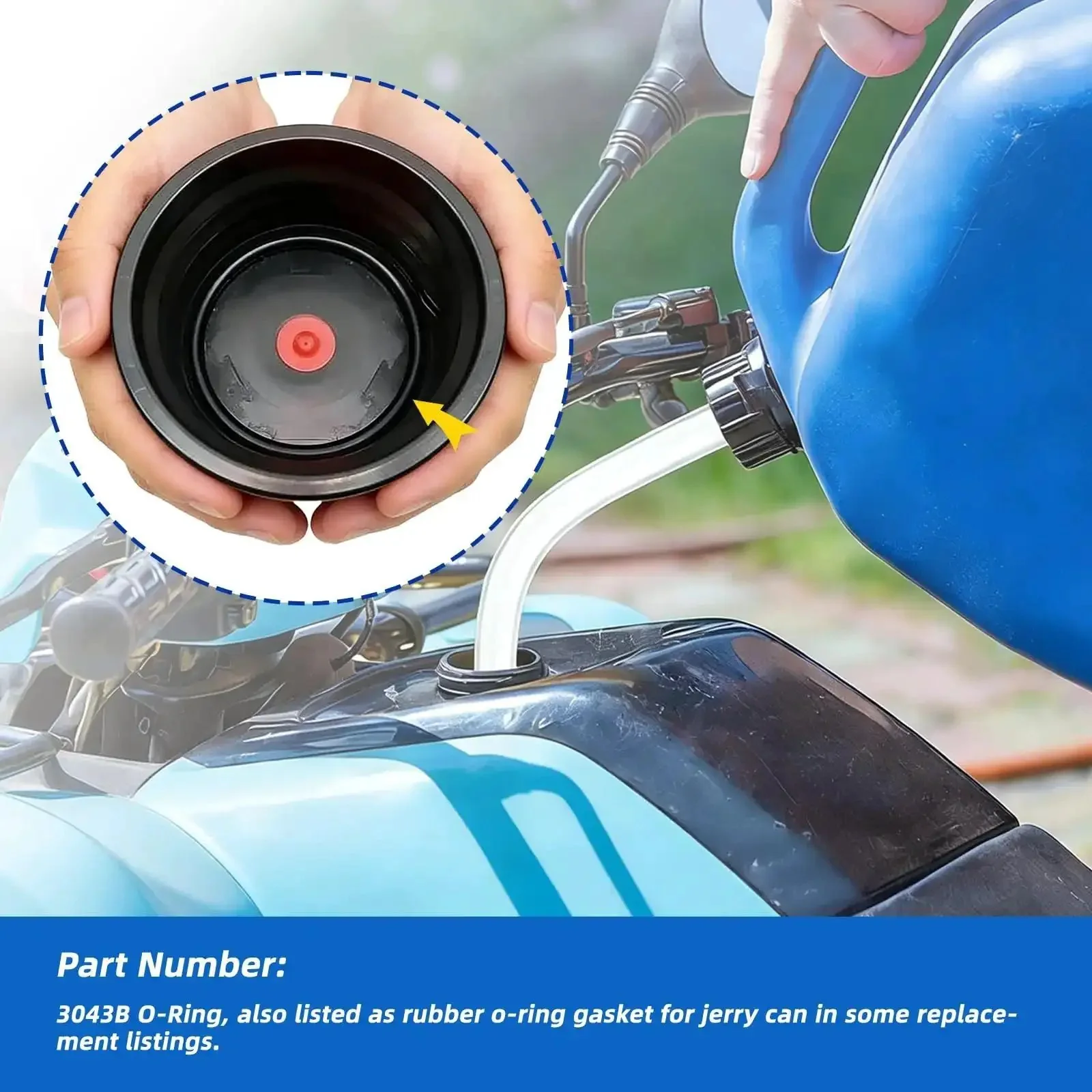 Eight Pack 3043B O Ring Kit For Fuel Jug Caps With Leak Proof Seal Compatible With 3042 Utility Jug Caps Durable Replacement O Rings For Quick Repairs And Reliable Long Lasting Sealing On Racing Fuel Jugs - Image 4