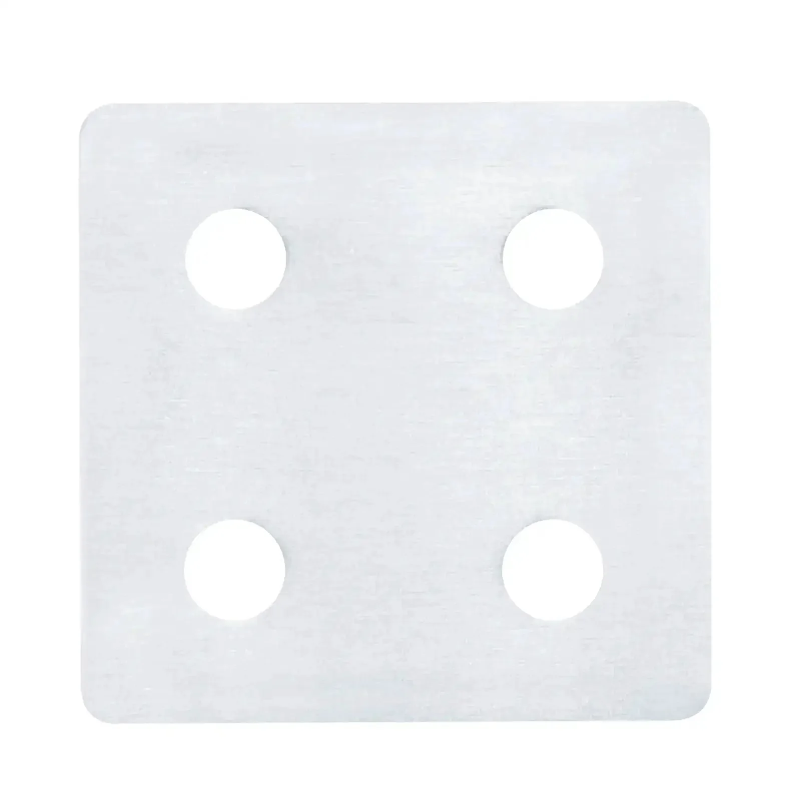 Eight Pack Flat Joining Plates For 20 Series T Slot Aluminum Profiles 2020 And 2040 Four Hole Straight Plate One And Five Eighth Inch Square 6063 Aluminum Mill Finish Great For DIY Projects And Custom Builds - Image 4
