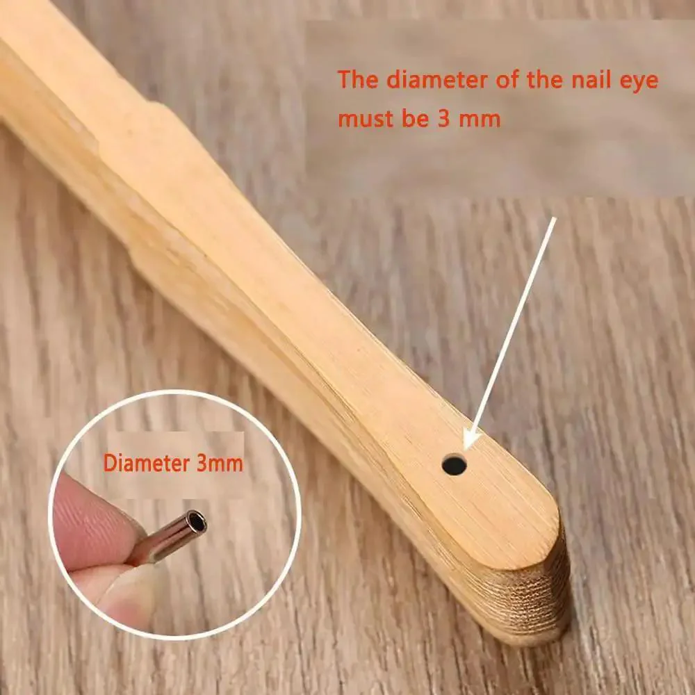 Eight Pack Folding Fan Axle Rivet Nails and Nut Repair Kit 35mm Replacement Fasteners for DIY Friendly Bamboo Paper Hand Fans and Foldable Fans Central Shaft Repair Accessories - Image 5