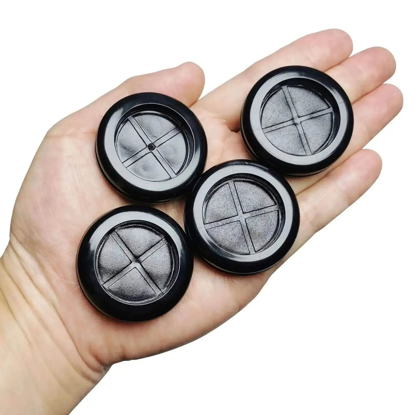 Eight Pack One And A Half Inch Drill Hole Rubber Grommets Black Double Sided Cable Plugs For Wire Protection Durable Natural Rubber Dust Proof Insulation For Wiring Harnesses Great For Automotive Wiring And Electrical Projects - Image 2