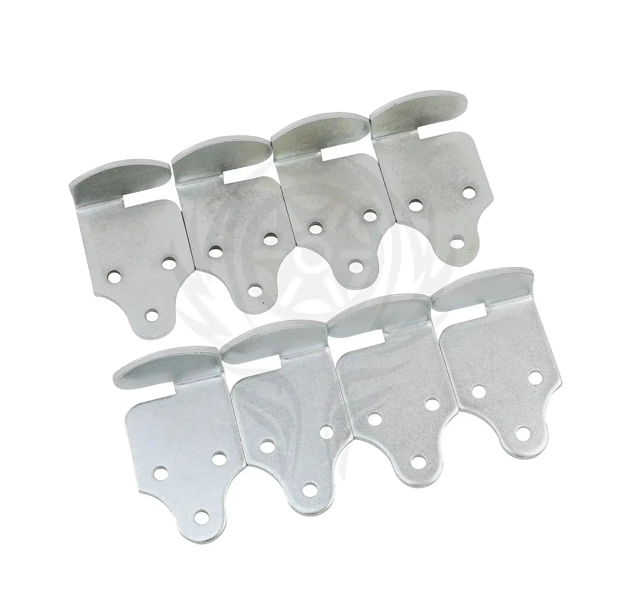 Eight Piece Trailer Corner Connector Bracket Set For Wood Panel Sides And Gates Heavy Duty Zinc Coated Steel 4 Left And 4 Right To Fit Four Corners Easy Install For Stake Bed Panels And Gate Latches Rust Resistant Hardware