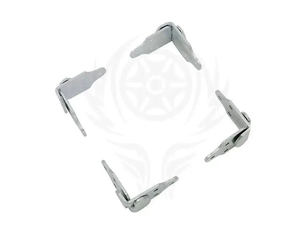 Eight Piece Trailer Corner Connector Bracket Set For Wood Panel Sides And Gates Heavy Duty Zinc Coated Steel 4 Left And 4 Right To Fit Four Corners Easy Install For Stake Bed Panels And Gate Latches Rust Resistant Hardware - Image 5