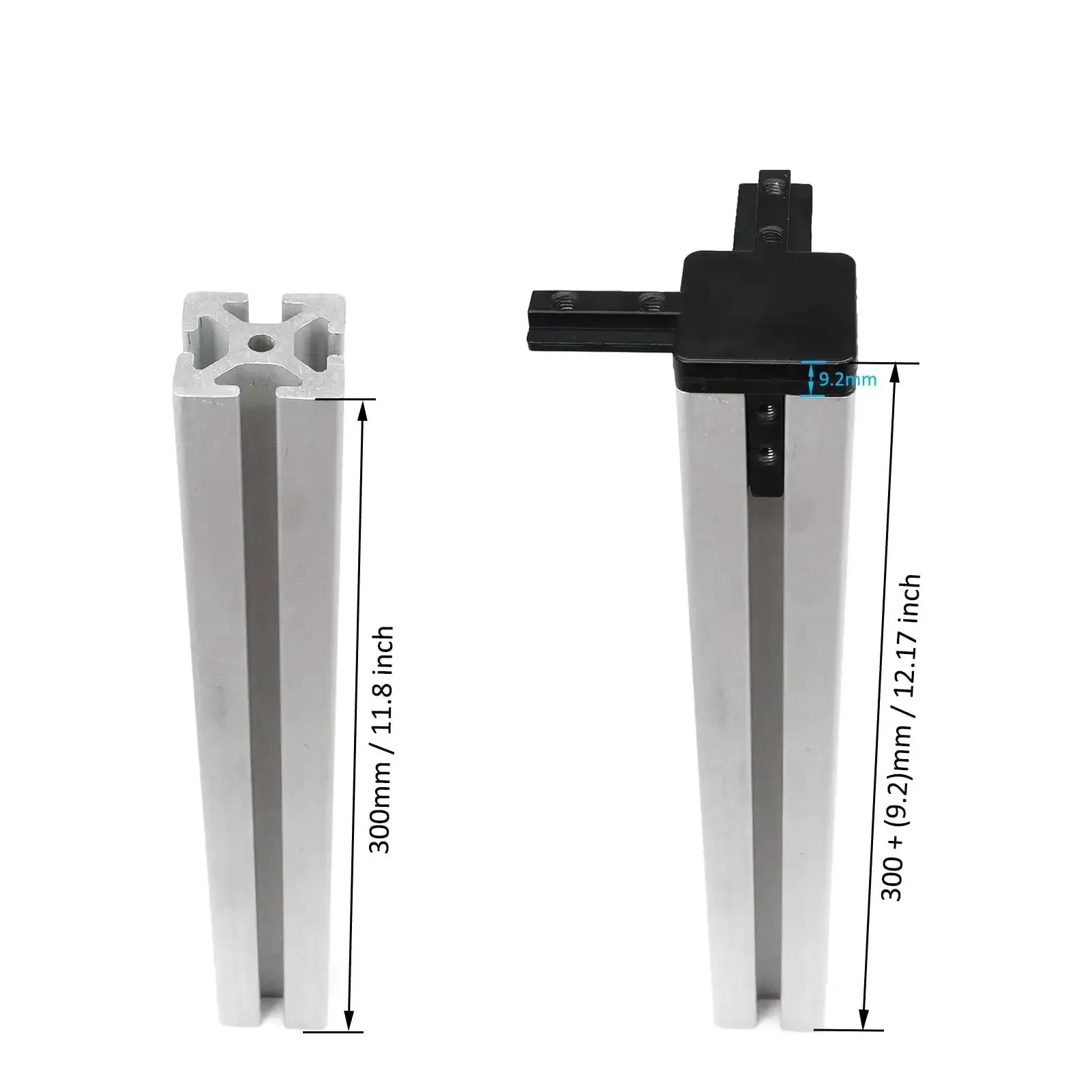 Eight Pieces 4040 Aluminum Extrusion Corner Brackets For 40 Series Frames, 3 Way Tri End Cap Connectors With Screws, Compatible With 40/40 And 4080 TV Slot Black Aluminum Profile Fittings, Zinc Alloy Construction - Image 4