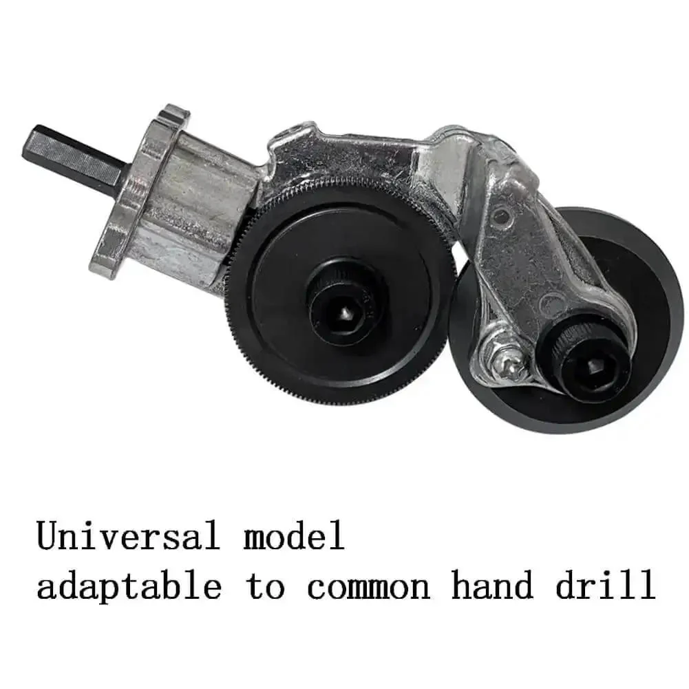 Electric Drill Plate Cutter Nibbler Attachment With Adapter For Sheet Metal Cutting Iron Steel Copper DIY Metalworking Tool Beefy High Hardness Carbon Steel Blade Delivers Sharp Fast Safe Cuts - Image 7