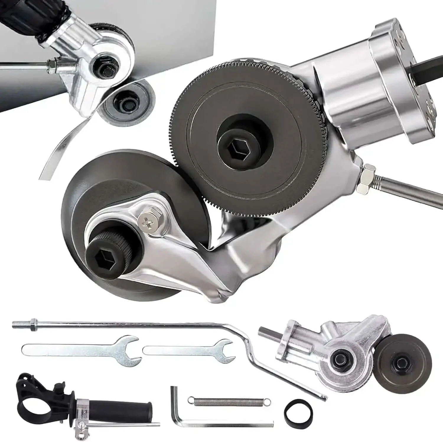 Electric Drill Plate Cutter Nibbler For Sheet Metal, Heavy Duty Beast Cutter Attachment For DIY Projects, Home Repairs, Automotive And Workshop Use, Cuts Thin To Medium Metal With Precision, Durable Steel Aluminum Alloy Construction