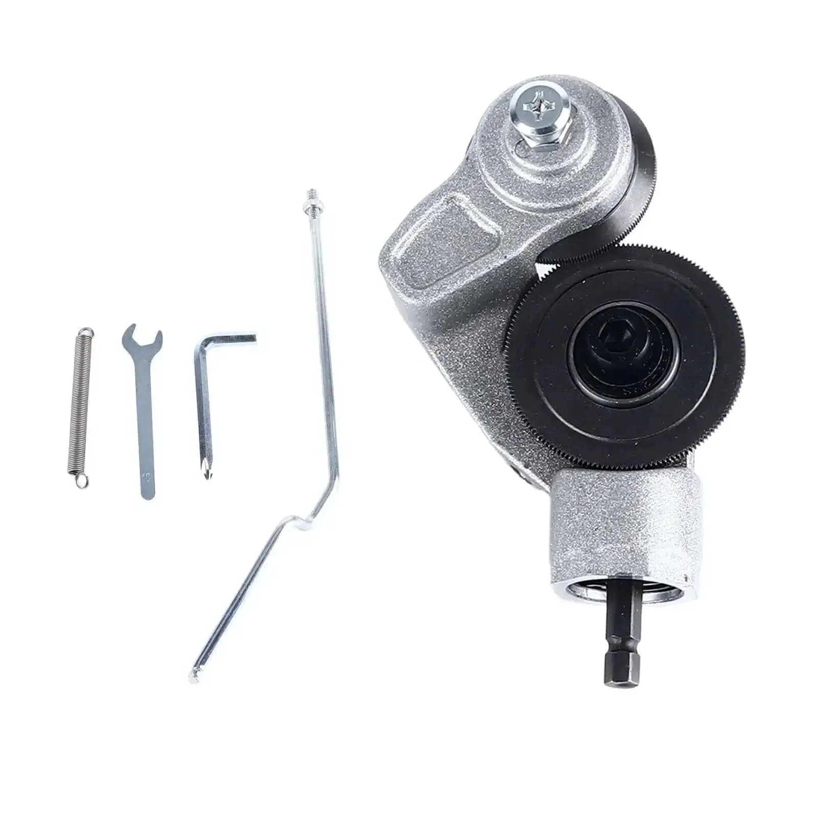 Electric Drill Refitting Plate Shears Attachment For Thin Iron Sheets 40mm Ti Steel Cutter Disc Turns Lithium And Impact Drills Into A Metal Cutter Beast For Fast Clean Cuts With No Sparks Or Burrs