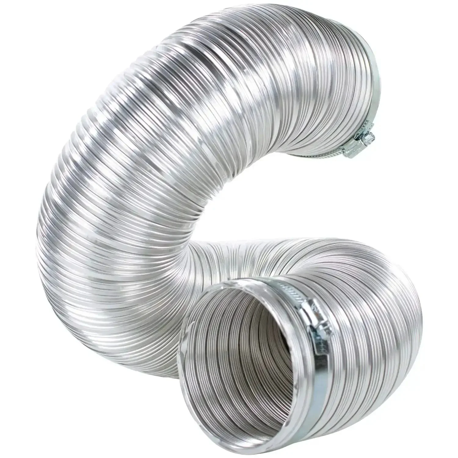 Electric Dryer Vent Kit With 5 Foot SemiRigid Aluminum Duct And 6 Foot 4 Wire 30 Amp Power Cord UL Listed ETL Certified Includes Worm Clamps Strain Relief For Easy Install In Home Laundry Room - Image 2