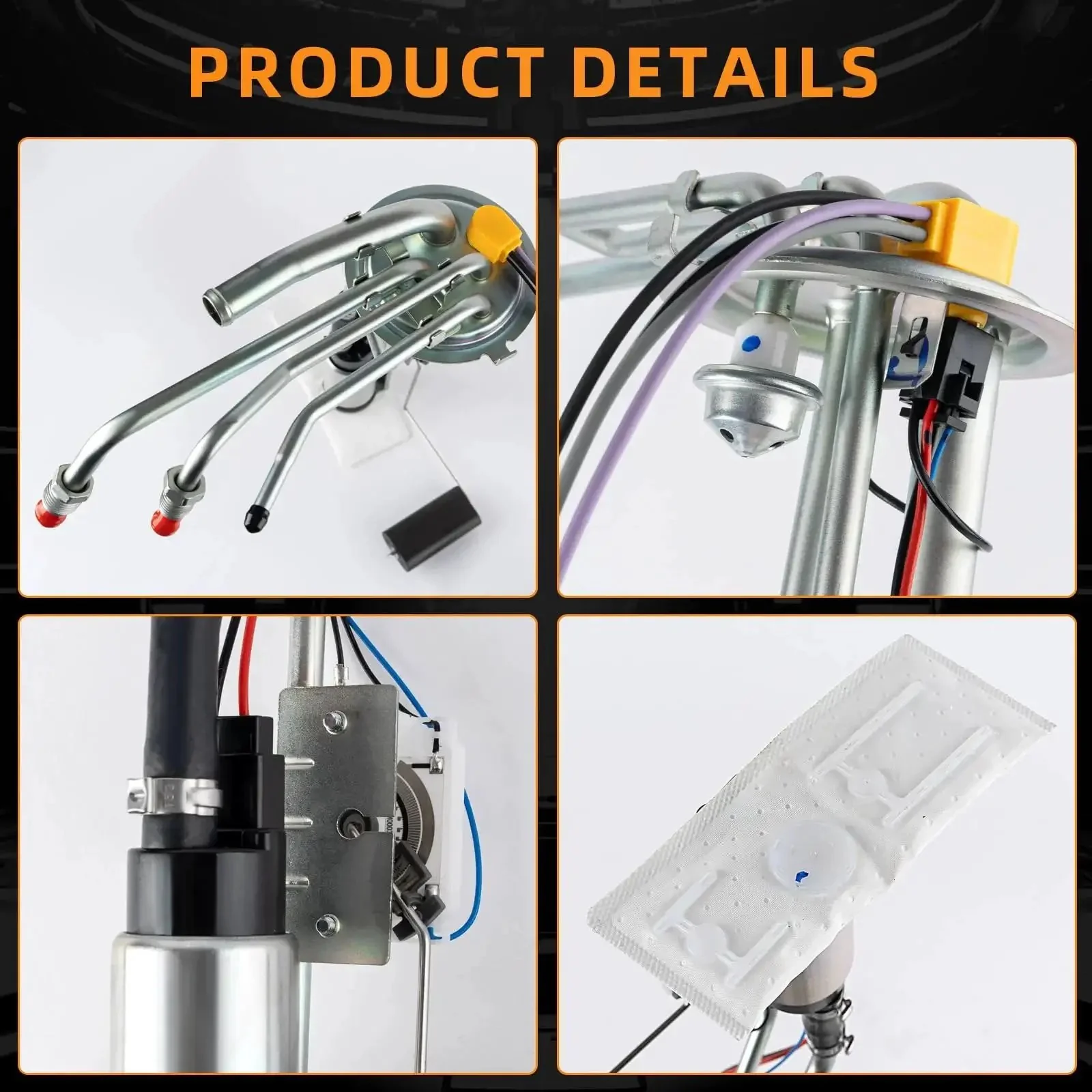 Electric Fuel Pump Assembly For Chevy And GMC Trucks 1996 1997 C1500 C2500 C3500 K1500 K2500 K3500 4.3L 5.0L 5.7L 7.4L Replace E3622S P80001S HP10001 Direct Fit Plug And Play - Image 6