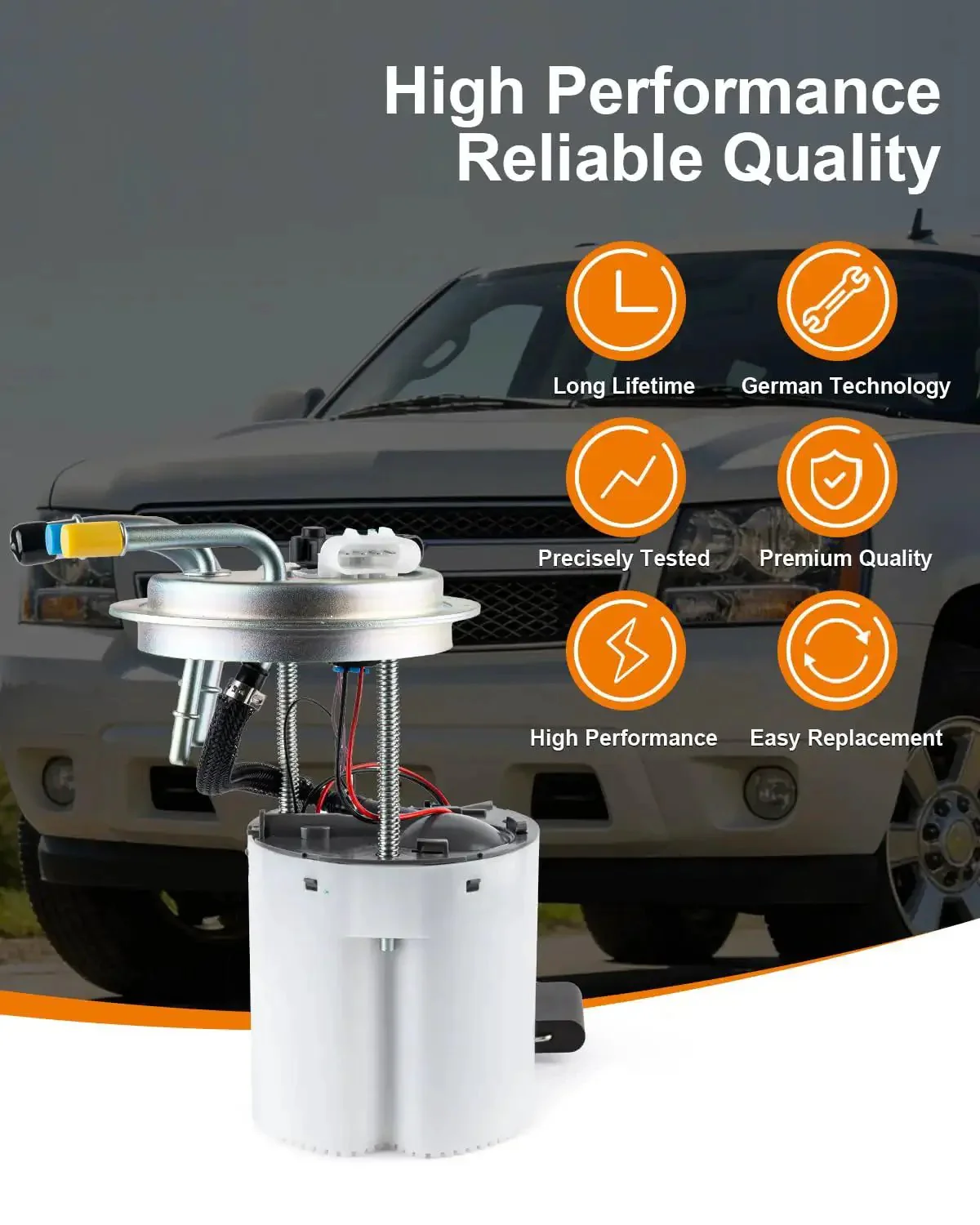 Electric Fuel Pump Assembly For GM SUVs And Trucks 2004-2007 Avalanche Suburban 1500 Yukon XL 1500 Escalade ESV EXT V8 5.3L 6.0L 6.2L Replacement E3610M With Pressure Sensor - Image 6