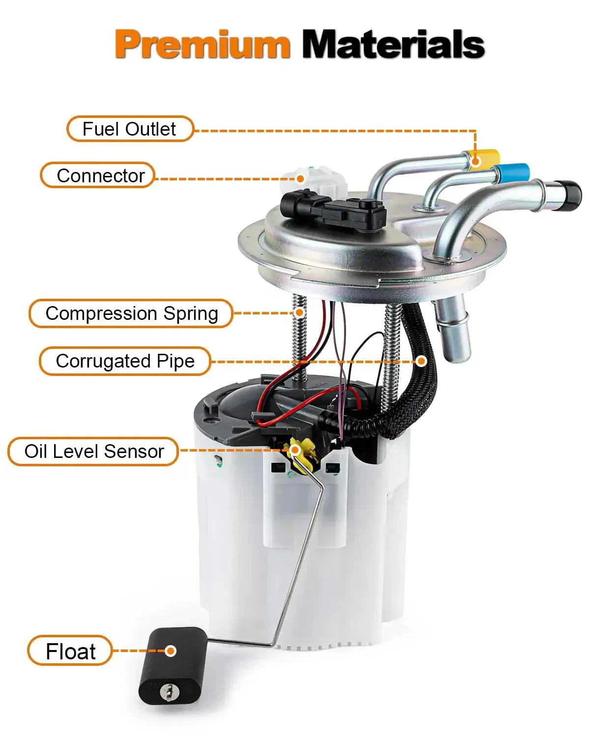 Electric Fuel Pump Assembly For GM SUVs And Trucks 2004-2007 Avalanche Suburban 1500 Yukon XL 1500 Escalade ESV EXT V8 5.3L 6.0L 6.2L Replacement E3610M With Pressure Sensor - Image 7