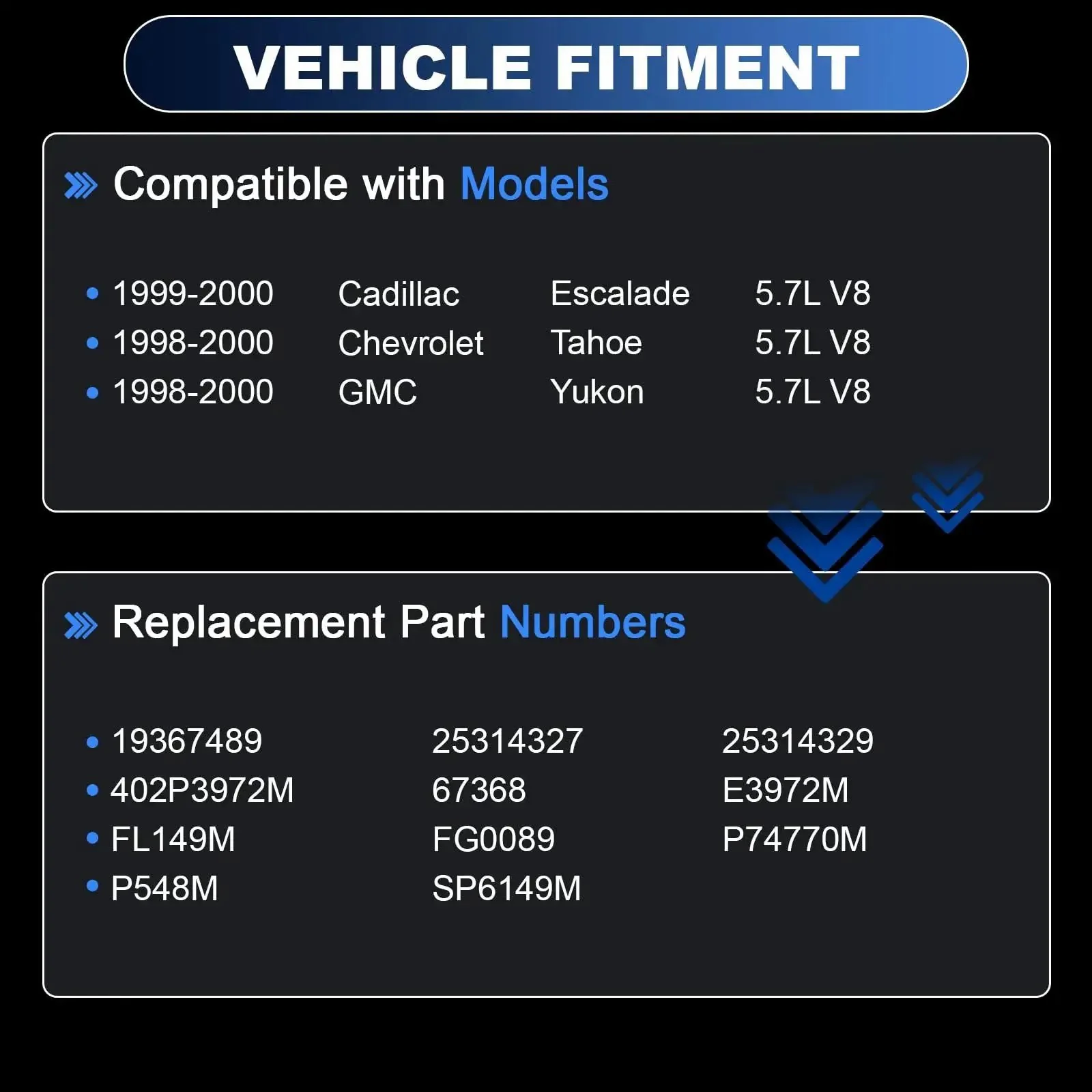 Electric Fuel Pump Drop In Replacement For Cadillac Escalade 1999 2000, Chevy Tahoe 1998 2000, GMC Yukon 1998 2000 5.7L V8 With OE Numbers 19367489 25314327 25314329 402P3972M 67368, Easy Plug And Play In Tank Fuel Pump Upgrade - Image 7