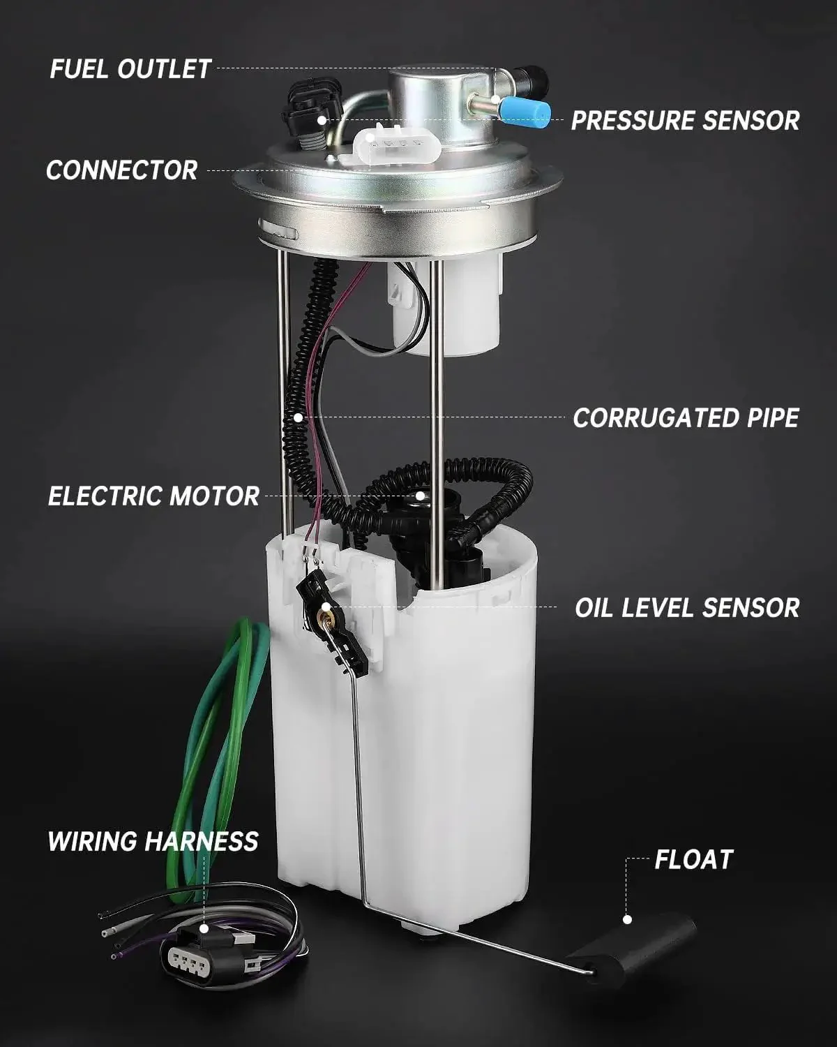 Electric Fuel Pump Module Assembly E3609M Direct Fit For 2004 Through 2007 Chevy Silverado 1500 2500 HD Classic And GMC Sierra 1500 2500 HD V6 4.3L 4.8L 5.3L 6.0L 8.1L With Pressure Sensor - Image 5