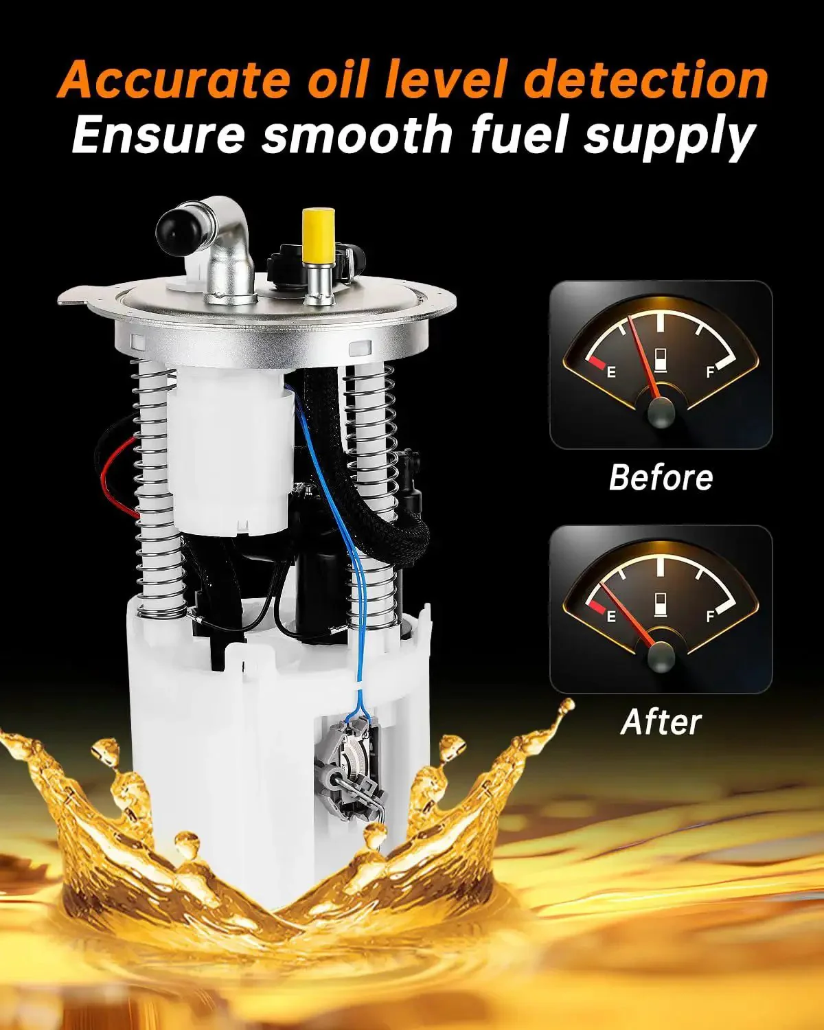 Electric Fuel Pump Module Assembly E3707M Direct Fit Replacement For 2005-2007 Chevy Trailblazer, GMC Envoy, Buick Rainier, Isuzu Ascender, Saab 9-7X, SSR Envoy XL, Envoy XUV, Trailblazer EXT With 4.2L I6, 5.3L V8 And 6.0L V8 Engines Ready To Roll - Image 5