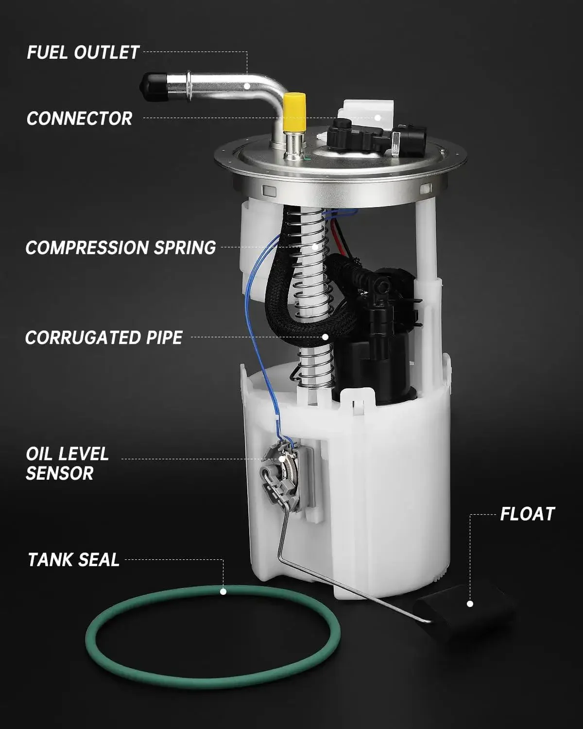 Electric Fuel Pump Module Assembly E3707M Direct Fit Replacement For 2005-2007 Chevy Trailblazer, GMC Envoy, Buick Rainier, Isuzu Ascender, Saab 9-7X, SSR Envoy XL, Envoy XUV, Trailblazer EXT With 4.2L I6, 5.3L V8 And 6.0L V8 Engines Ready To Roll - Image 6