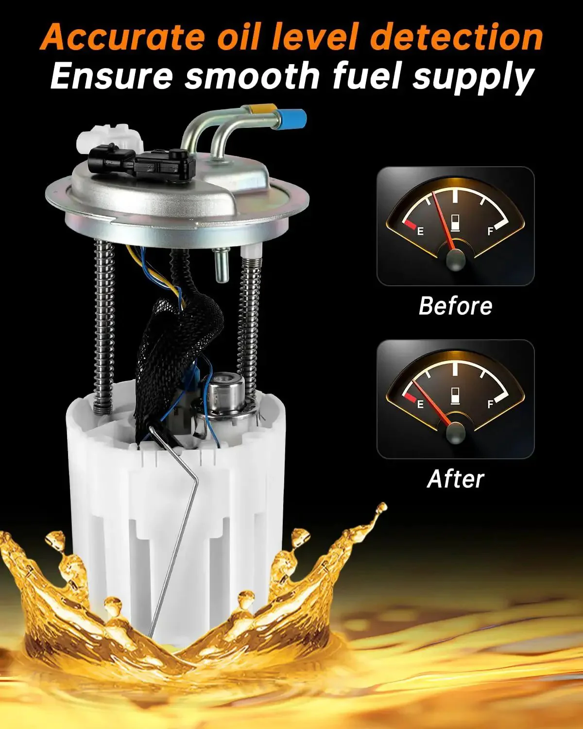 Electric Fuel Pump Module Assembly For 2005 To 2007 Chevy Suburban 1500 2005 To 2006 Avalanche 1500 2007 Avalanche And 2005 To 2007 GMC Yukon XL 1500 5.3L V8 Replacement E3706M SP6603M - Image 2