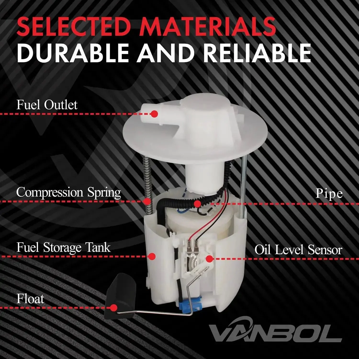 Electric Fuel Pump Module Assembly For Toyota Corolla Matrix And Pontiac Vibe 1.8L And 2.4L L4 Engines 2005 2018 Corolla 2005 2013 Matrix 2005 2010 Vibe Replacement E8874M E3781M - Image 6