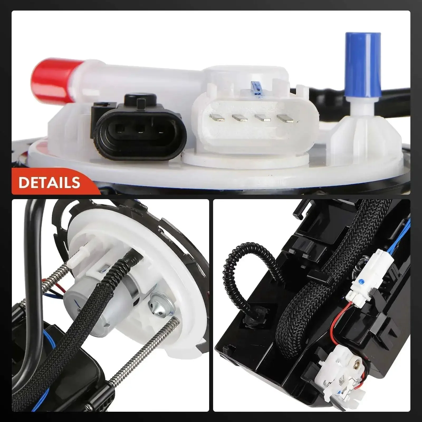 Electric Fuel Pump Module Assembly With Pressure Sensor Replacement For Chevy Malibu Pontiac G6 Saturn Aura 2004 2005 2006 2007 2008 2.4L 3.5L 3.6L 3.9L Fits V6 And I4 Models To Restore Fuel Delivery And Engine Performance - Image 3