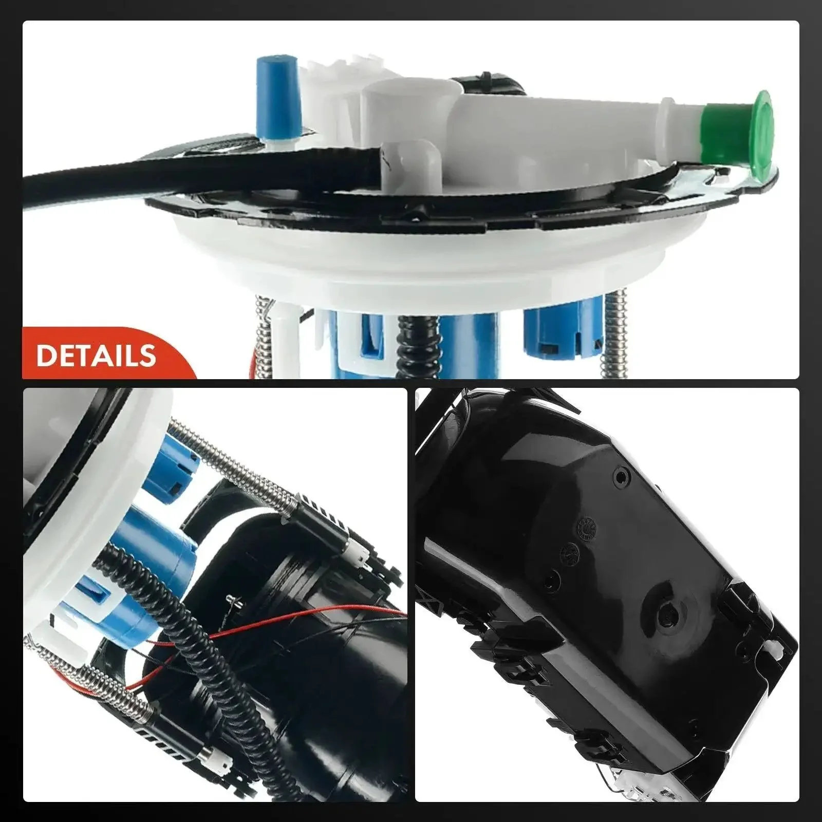 Electric Fuel Pump Module Assembly With Pressure Sensor For 2009 Chevrolet Malibu Pontiac G6 And Saturn Aura 2.4L And 3.5L Engines Direct Fit Replacement Easy Install Plug And Play Replace 19209948 - Image 3