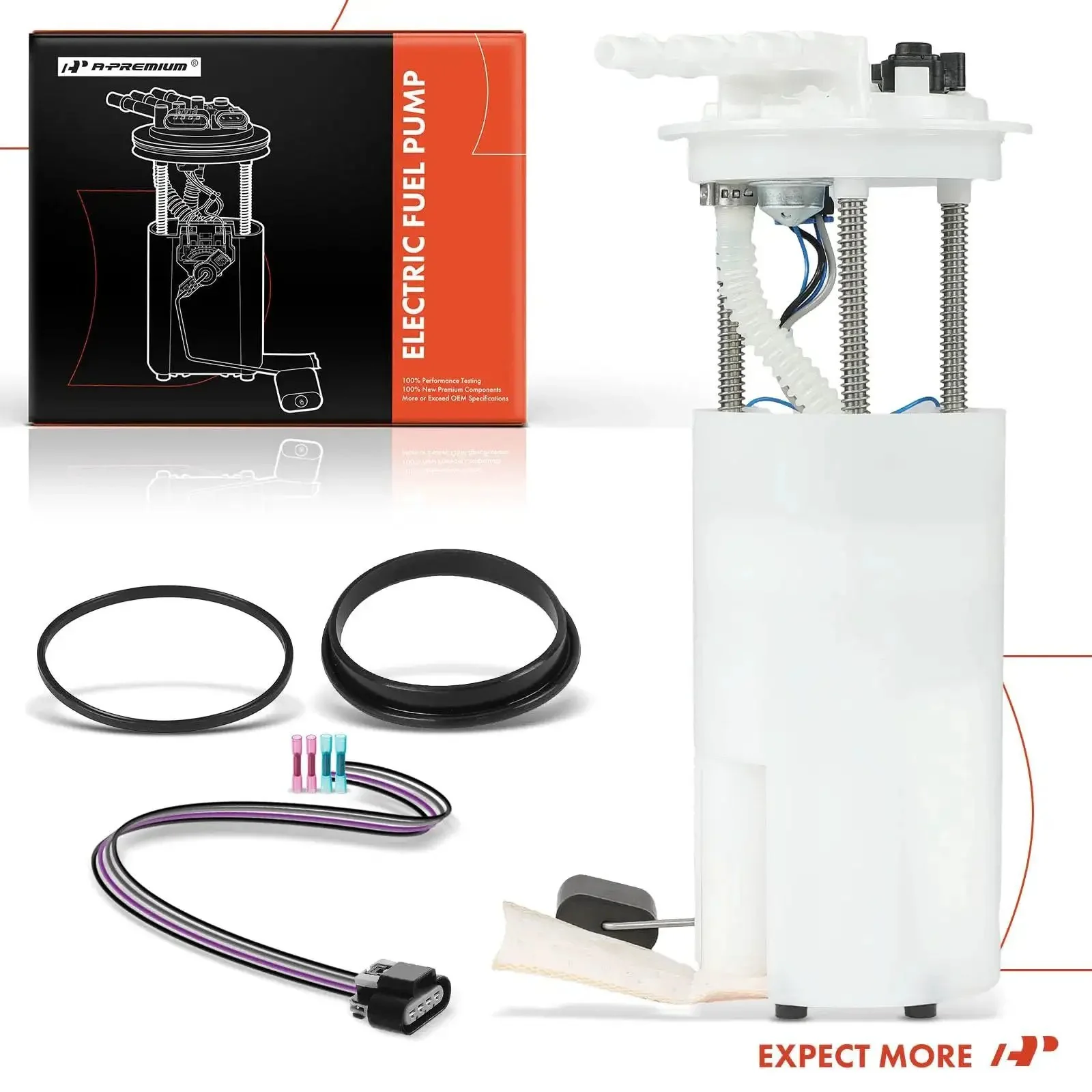 Electric Fuel Pump Module Assembly With Pressure Sensor For Pontiac Aztek And Buick Rendezvous 2004 V6 3.4L Gas Engine Replacement Part With Four Pins And Three Tubes Plug And Play Fit - Image 2