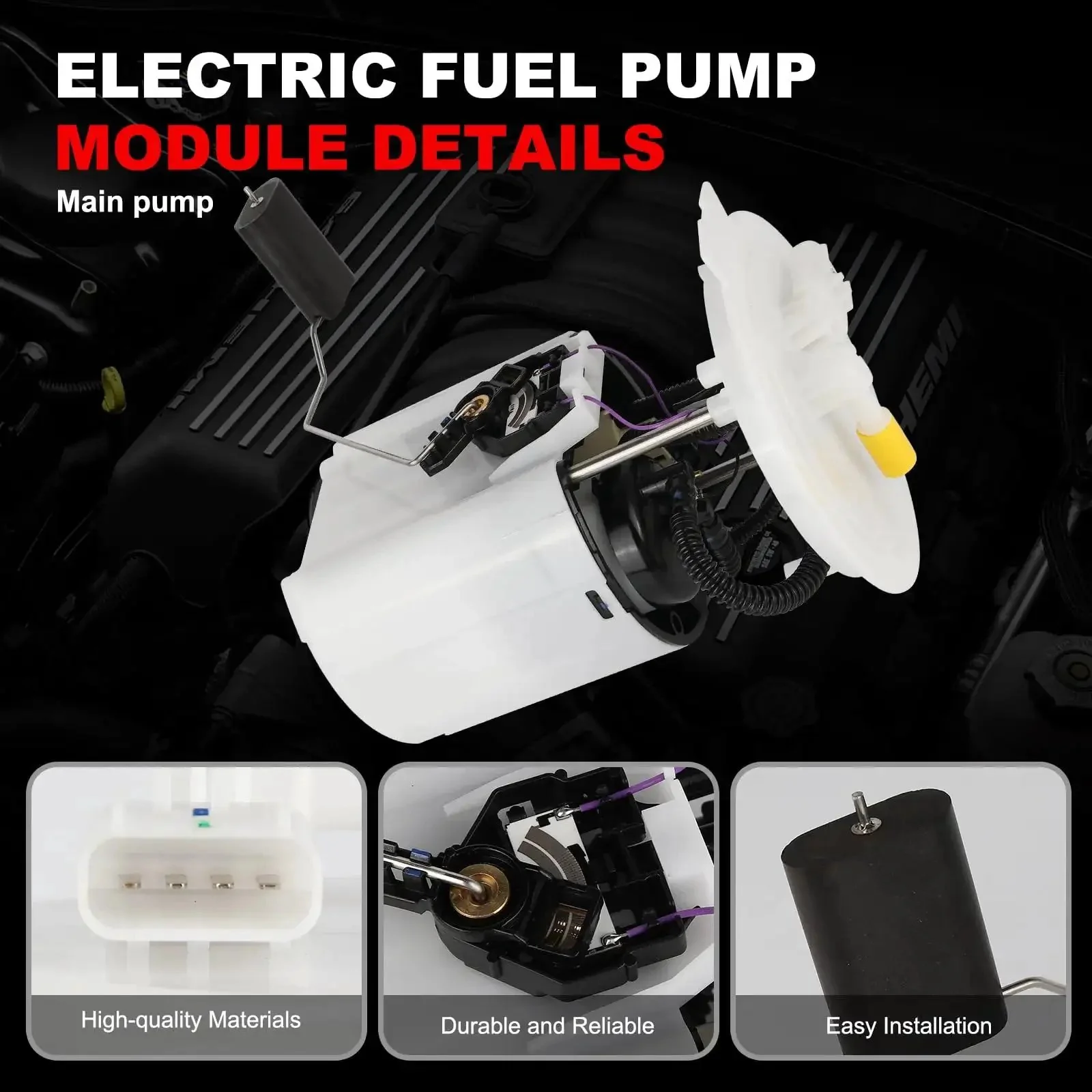 Electric Fuel Pump Module Assembly With Sending Unit For Jeep Grand Cherokee And Dodge Durango 2011 2012 2013 2014 2015 V6 3.6L Left And Right Plug And Play Replacement Part - Image 6