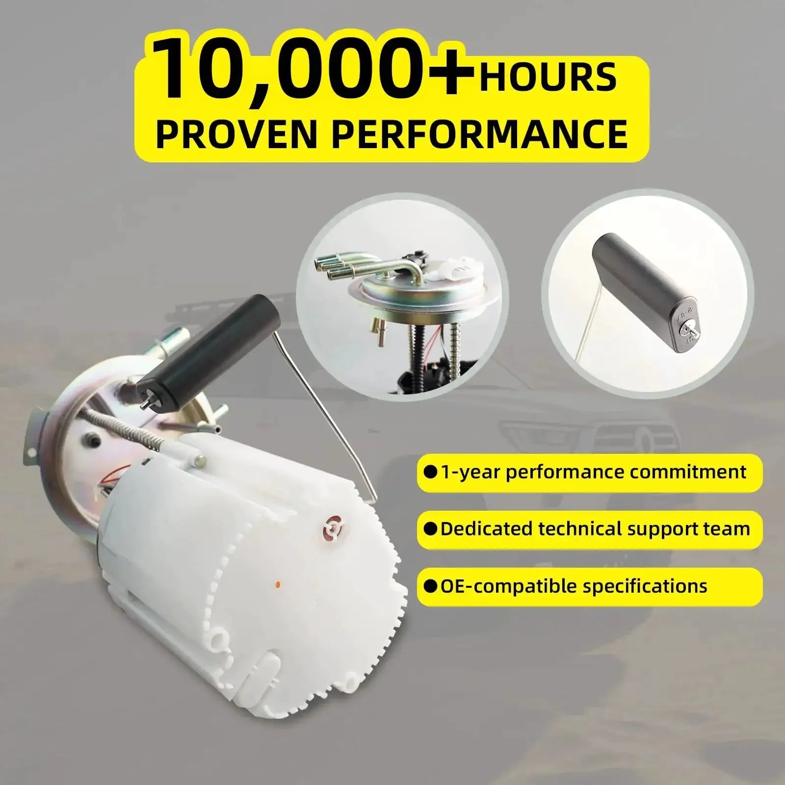 Electric Fuel Pump Module Assembly With Sending Unit And Pressure Sensor For Cadillac Escalade Tahoe GMC Yukon 2004 2007 V8 4.8L 5.3L 6.0L 6.2L Replacement - Image 4