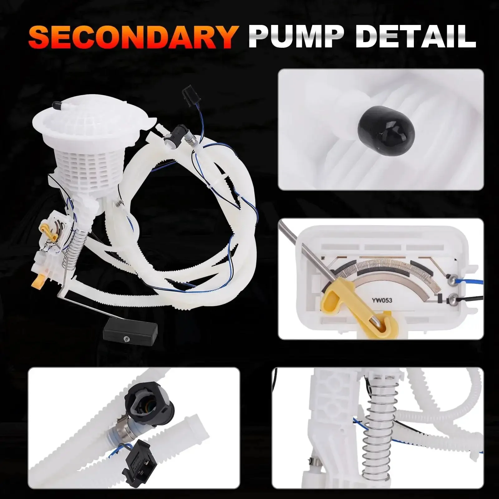 Electric Fuel Pump Module With Sending Unit Plug And Play For 2005 Through 2015 Dodge Challenger Charger Magnum And 300 Models Left Driver Side And Right Passenger Replaces 5136023 5136022 E7192M E7264A - Image 3