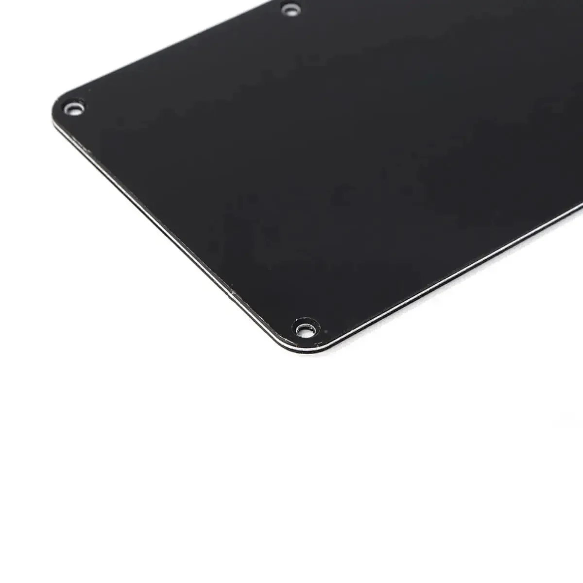 Electric Guitar Back Plate Cover With 6 Hole Plastic Cavity Backplate Closed Style Replacement Tremolo Cover For Repair Refits And Hardware Restore Black - Image 4
