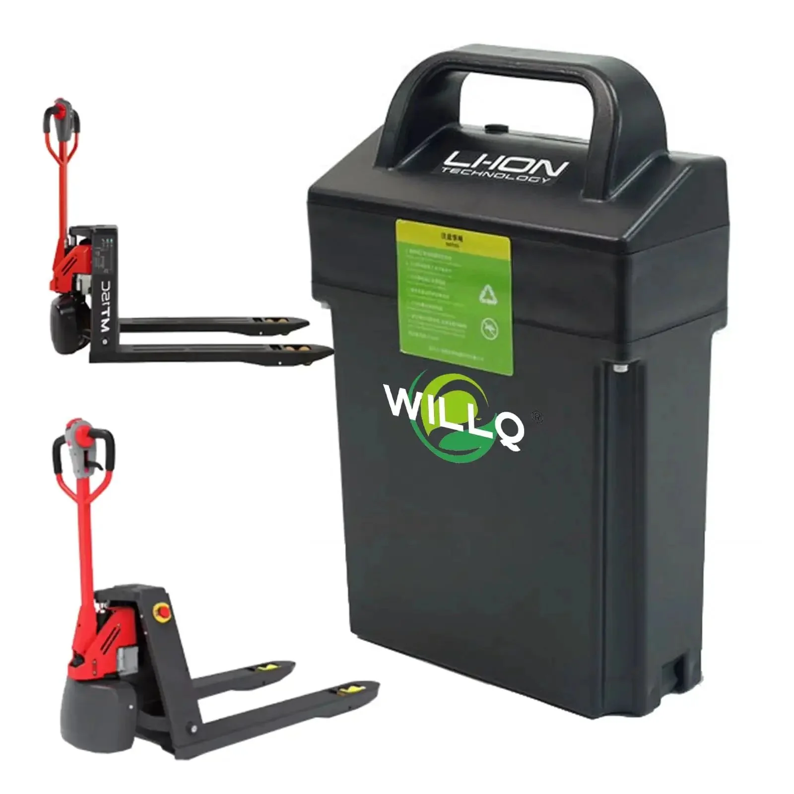 Electric Pallet Jack Battery 24V 20Ah LiFePO4 Lithium Battery For EPL1531 MT12 EPT12 EZ Forklift Truck Backup Part, Compact Handheld Design For Quick Replacement And Beefed Up Power